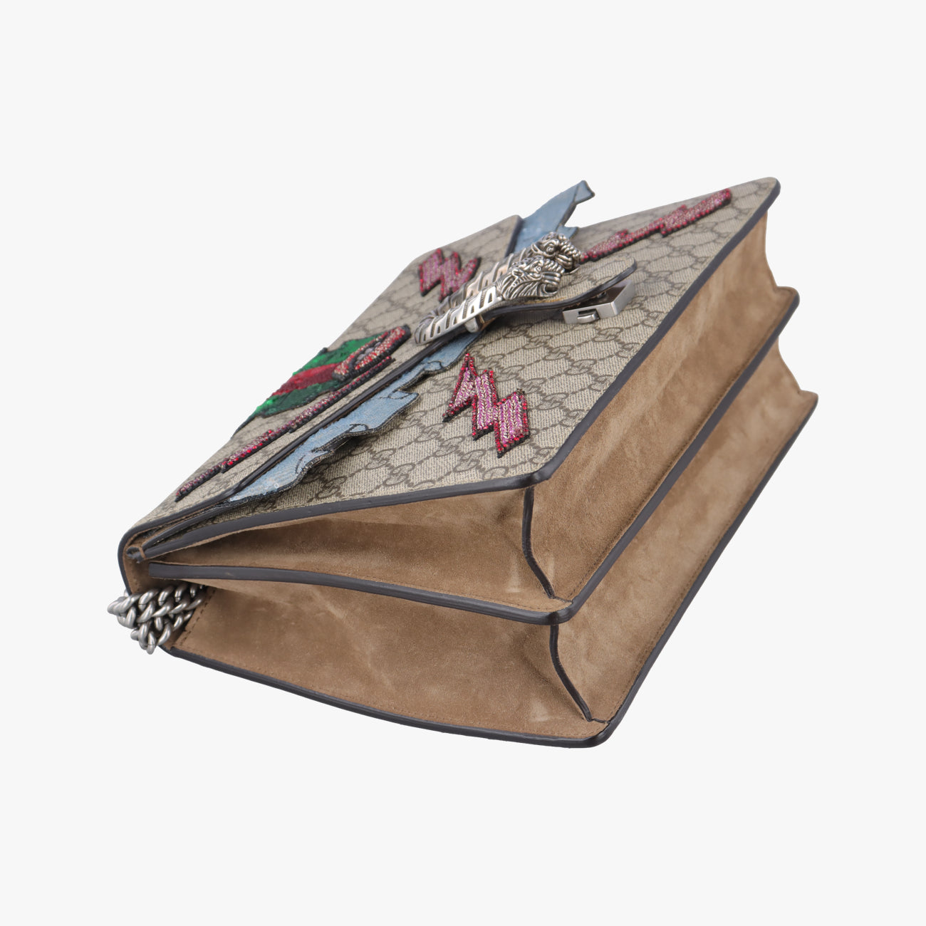 Pre-owned Gucci Dionysus beige×Multicolour PVC coated canvas 400235 shoulderbag | stylenewstar