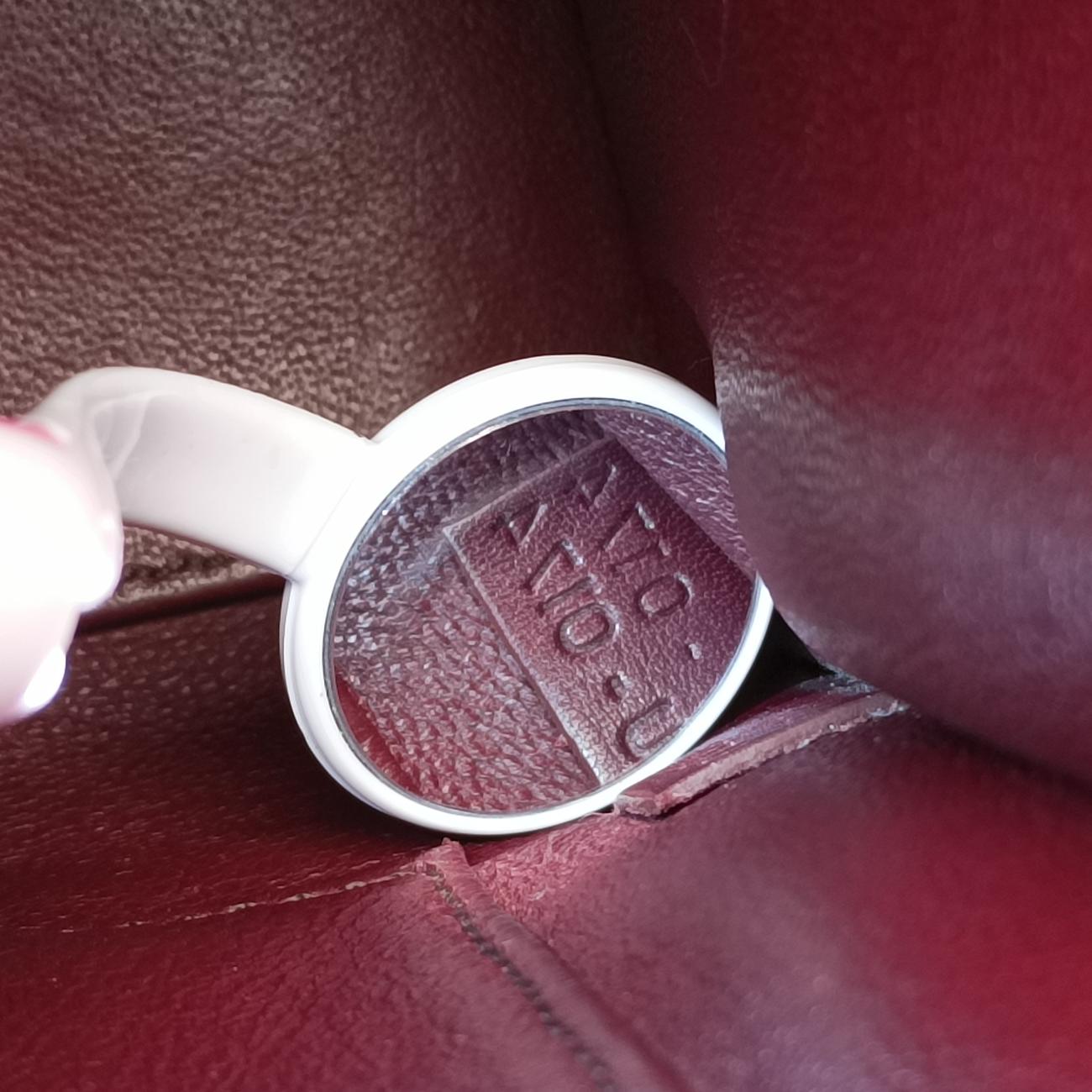 Pre-owned Celine luggage nano shopper Orange×Burgundy Leather×Suede  shoulderbag | stylenewstar