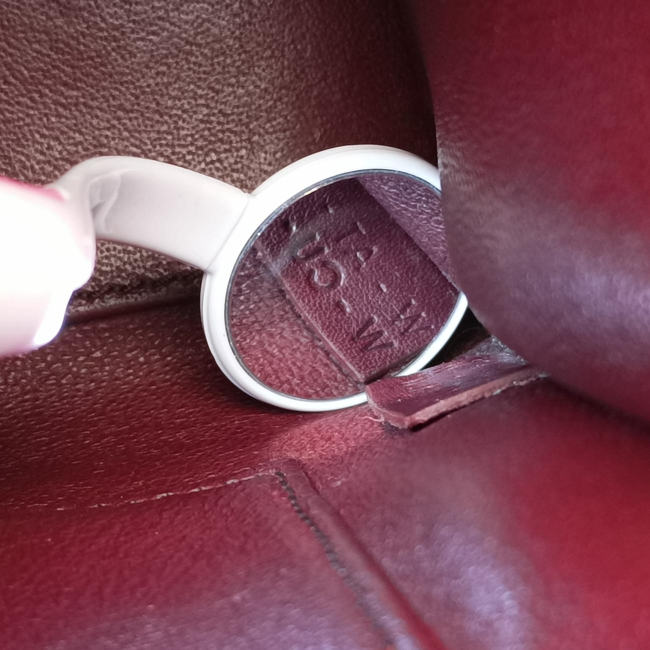 Pre-owned Celine luggage nano shopper Orange×Burgundy Leather×Suede  shoulderbag | stylenewstar