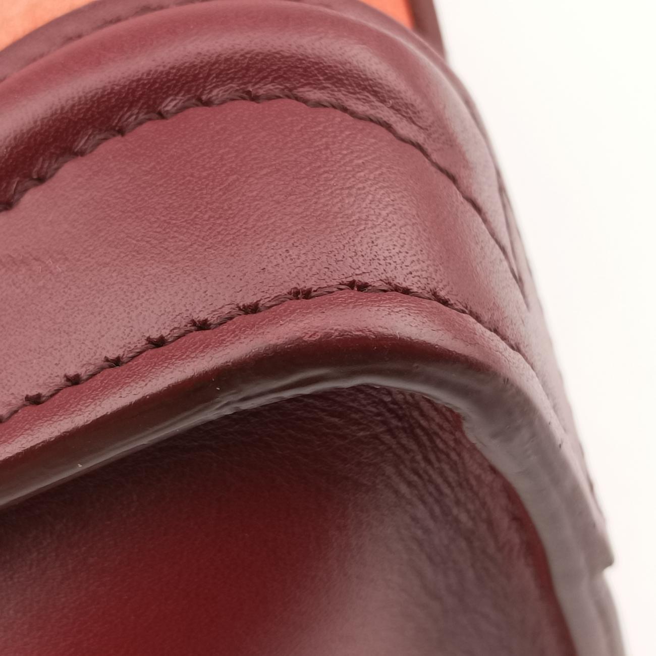 Pre-owned Celine luggage nano shopper Orange×Burgundy Leather×Suede  shoulderbag | stylenewstar