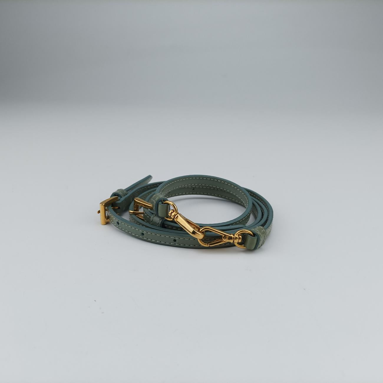 Pre-owned Prada Stylish Green×White×Yellow Patent  shoulderbag | stylenewstar