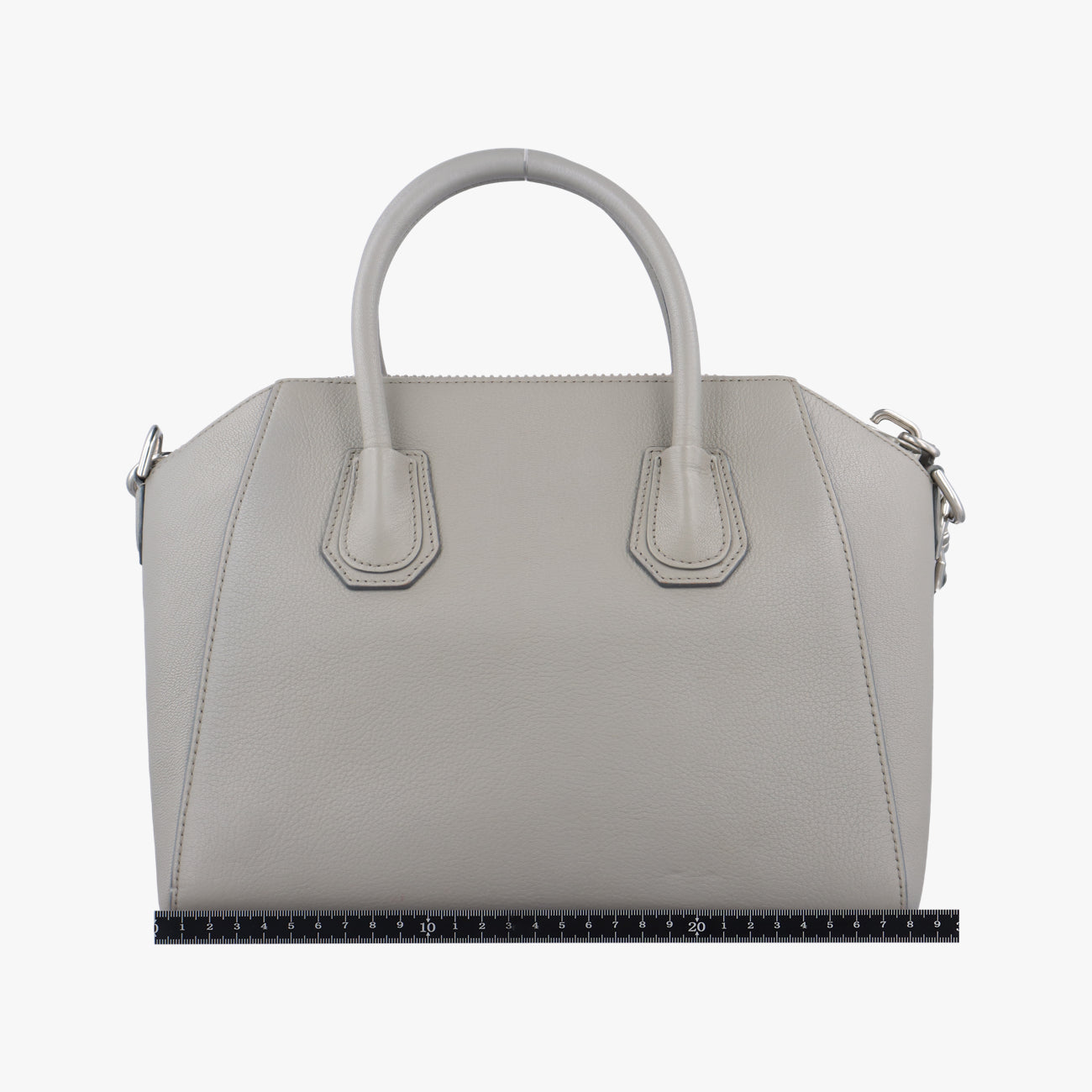 Pre-owned Givenchy Antigona Grey Leather  shoulderbag | stylenewstar