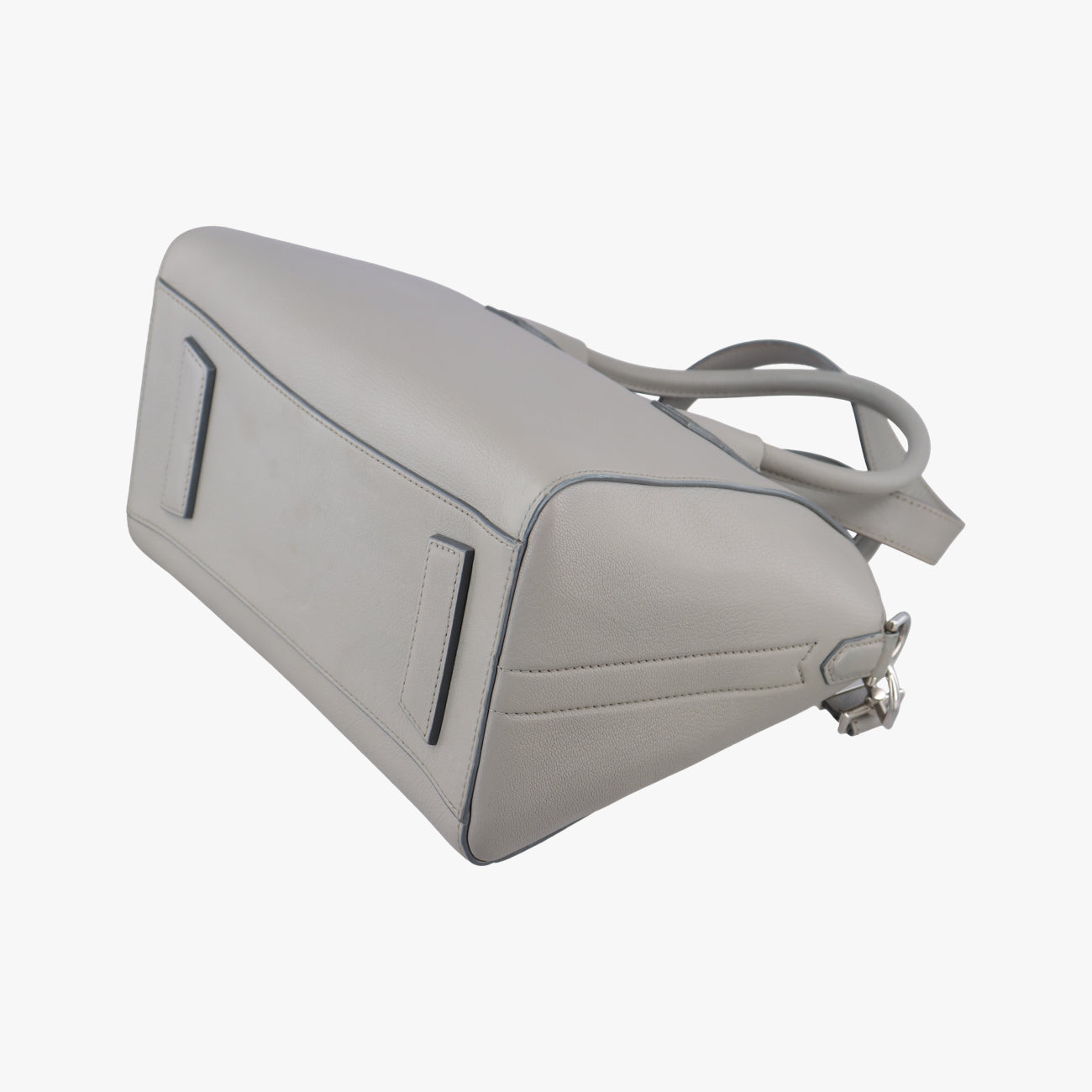 Pre-owned Givenchy Antigona Grey Leather  shoulderbag | stylenewstar