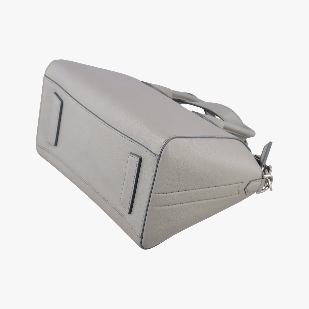 Pre-owned Givenchy Antigona Grey Leather  shoulderbag | stylenewstar