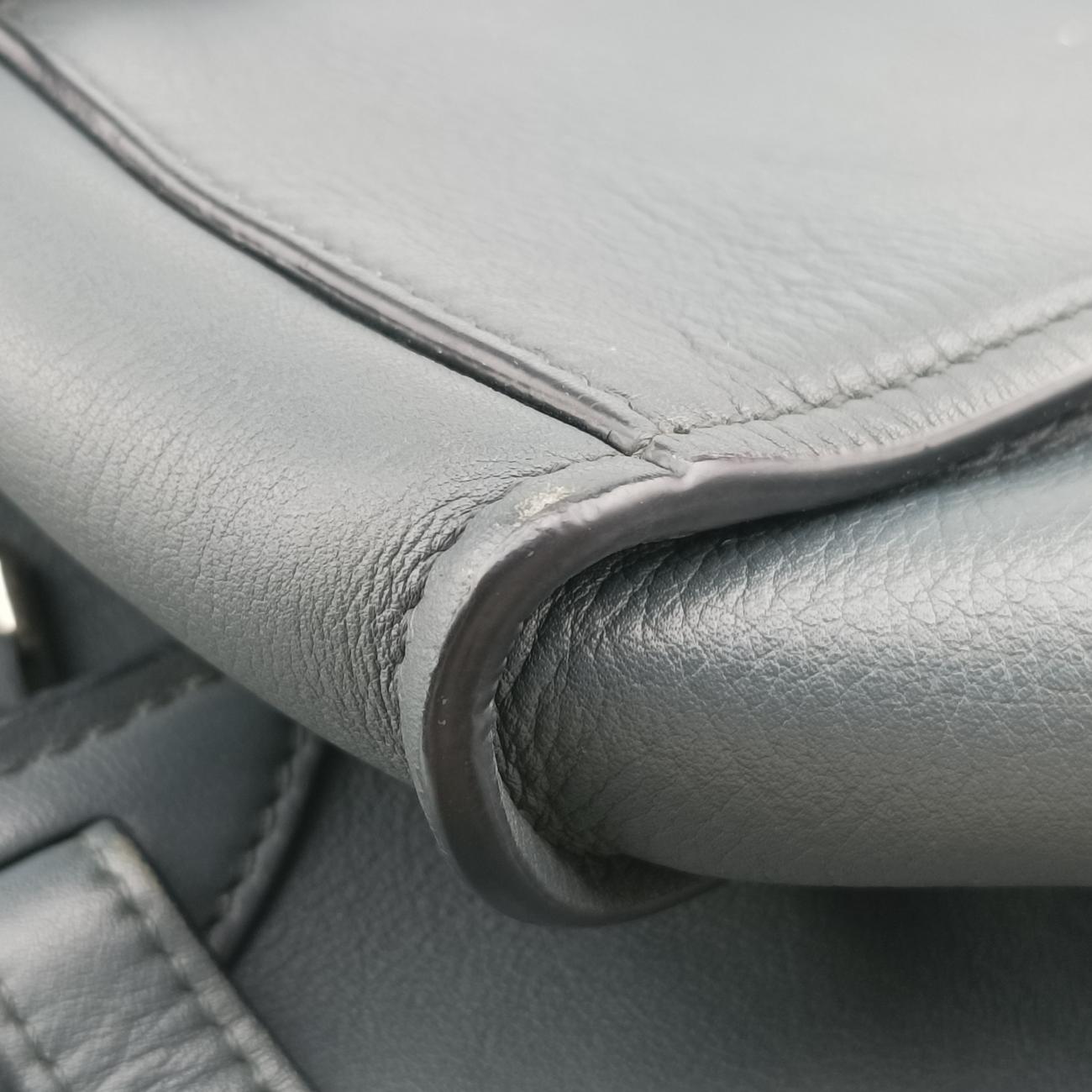 Pre-owned Celine Big Bag Blue Leather  shoulderbag | stylenewstar