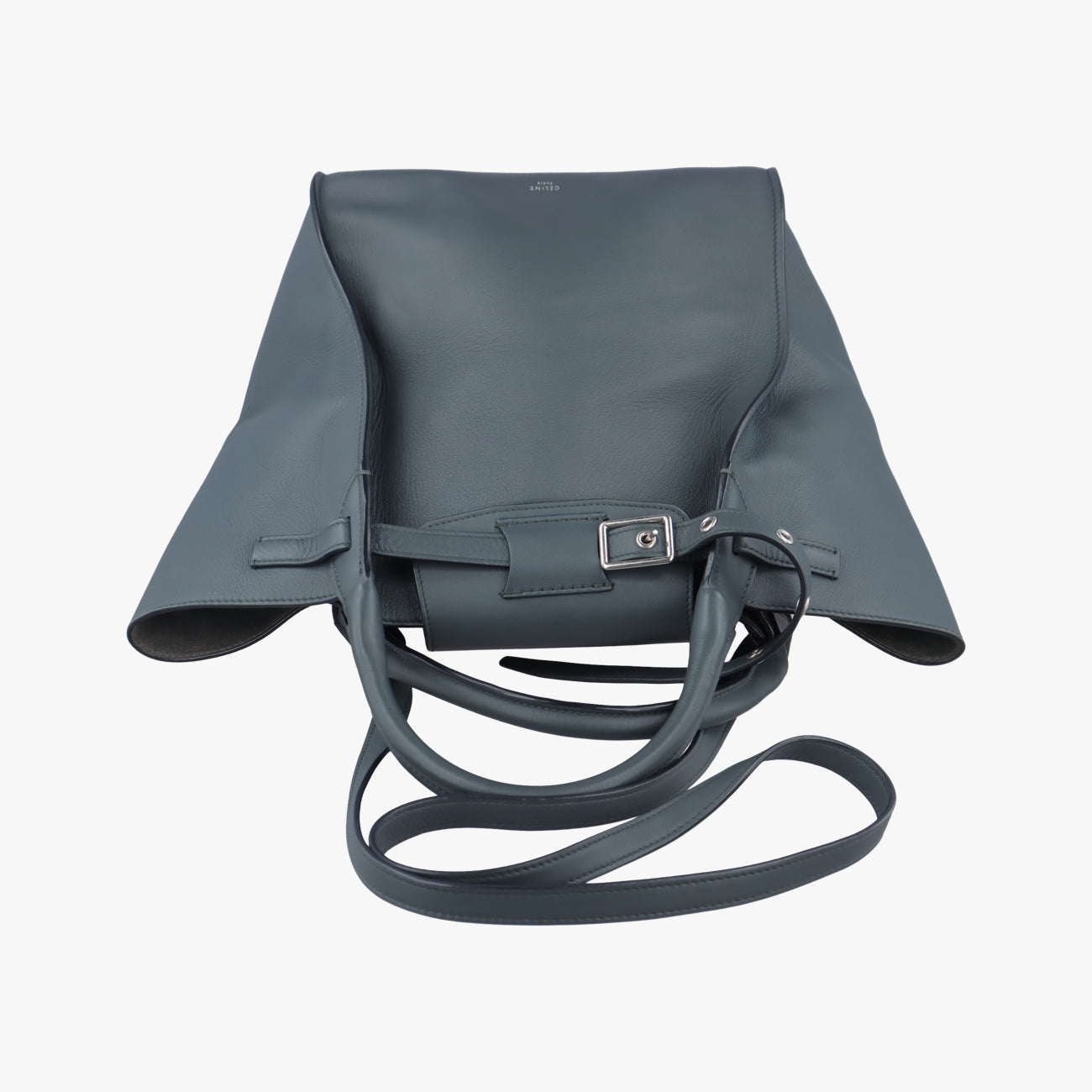 Pre-owned Celine Big Bag Blue Leather  shoulderbag | stylenewstar