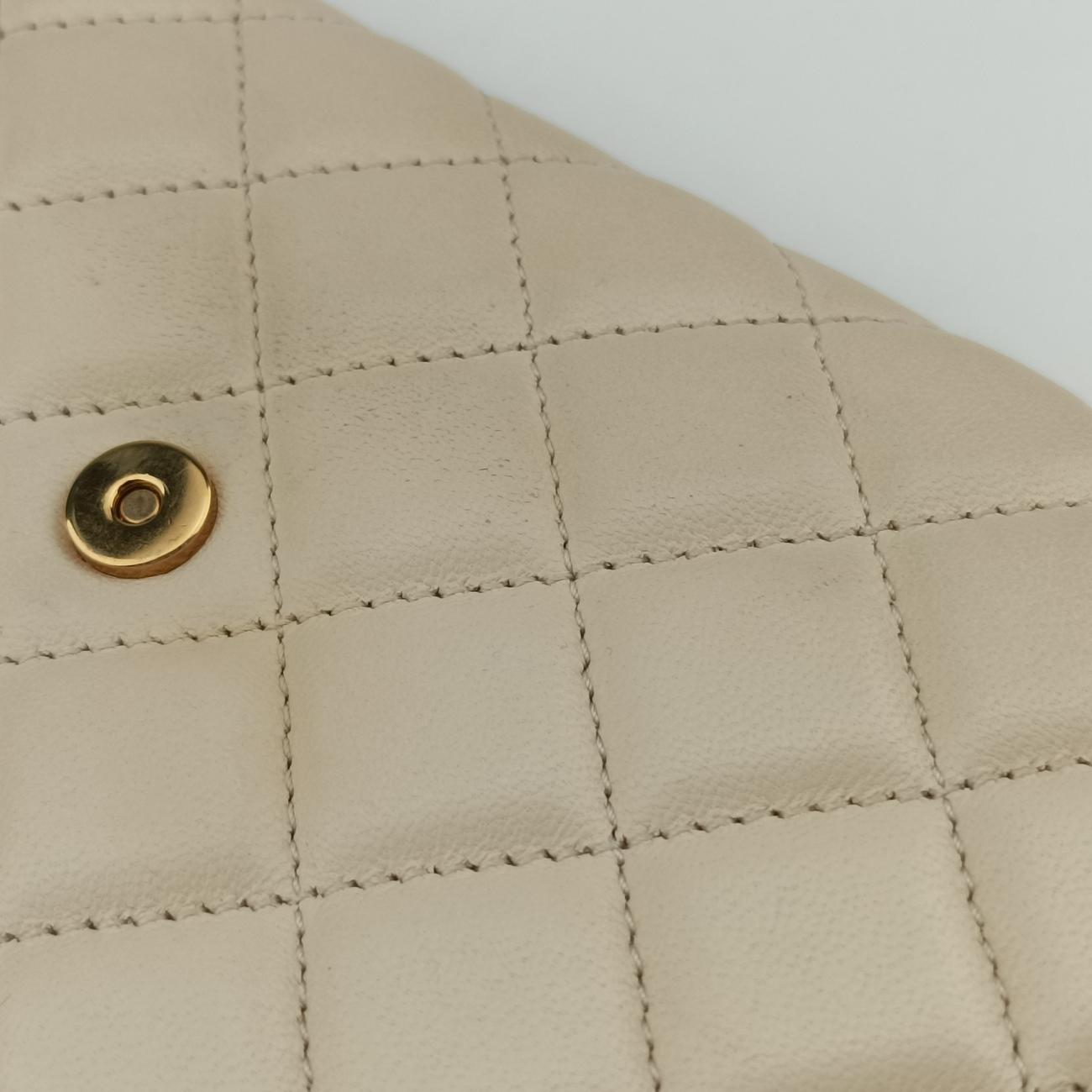 Pre-owned VERSACE La Medusa White Leather  shoulderbag | stylenewstar