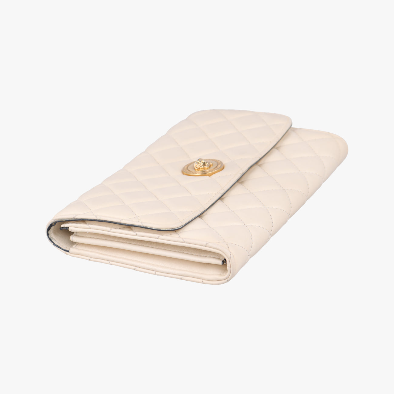 Pre-owned VERSACE La Medusa White Leather  shoulderbag | stylenewstar