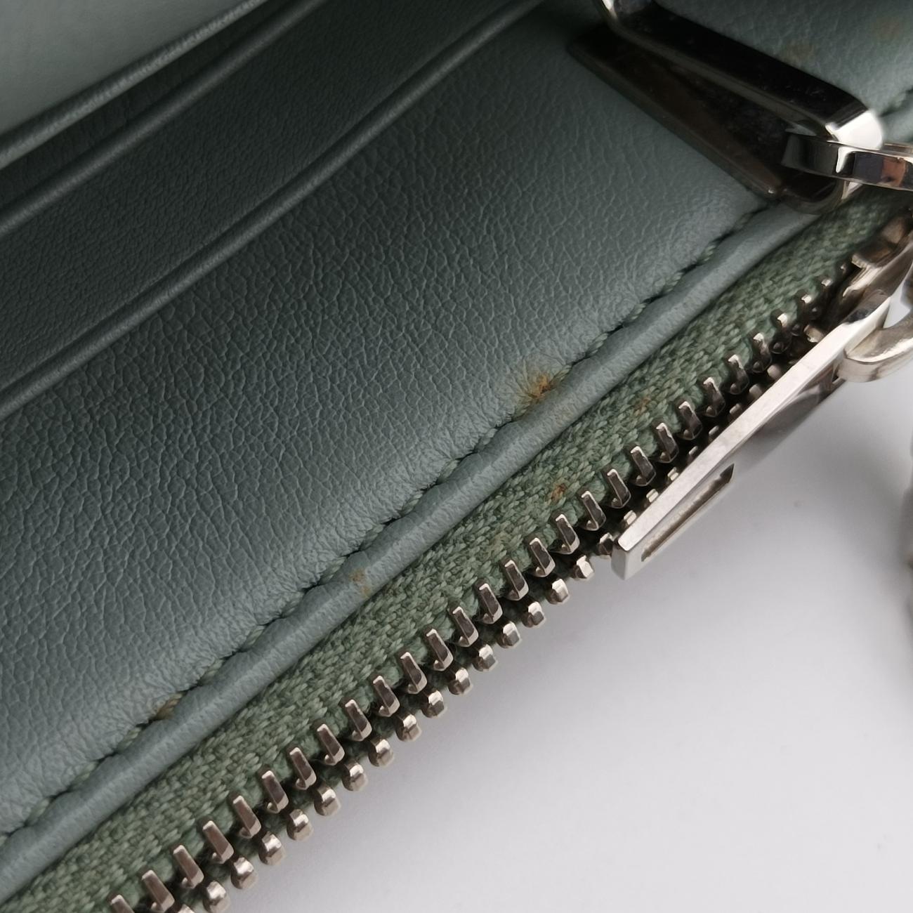 Pre-owned Balenciaga Metal Plate City Chain Blue Leather  shoulderbag | stylenewstar