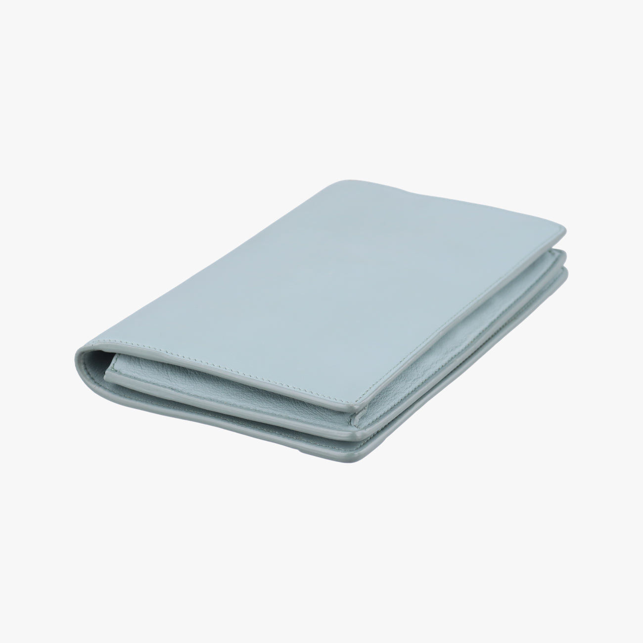 Pre-owned Balenciaga Metal Plate City Chain Blue Leather  shoulderbag | stylenewstar