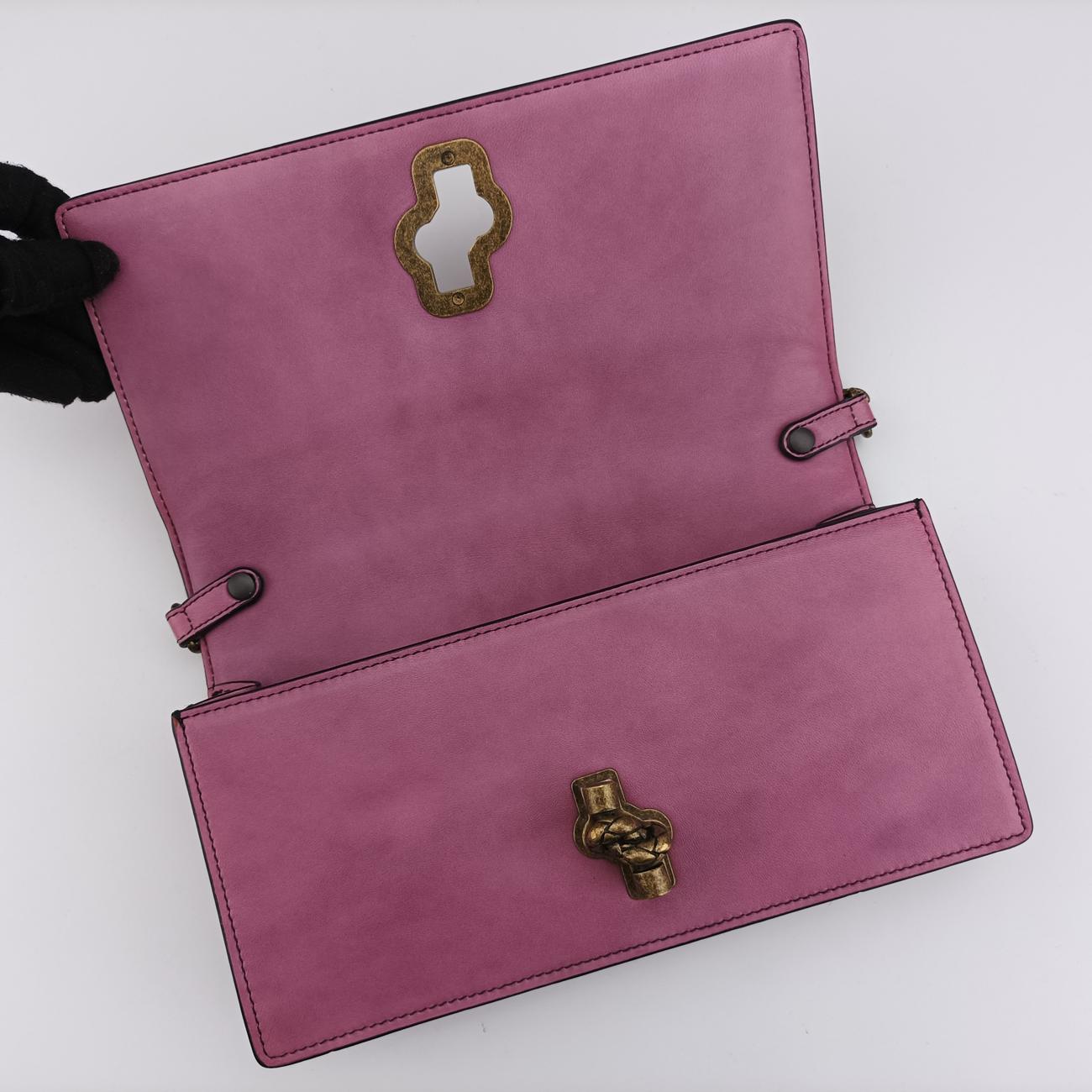 Pre-owned Bottega Veneta City Knot Pink Lambskin  shoulderbag | stylenewstar