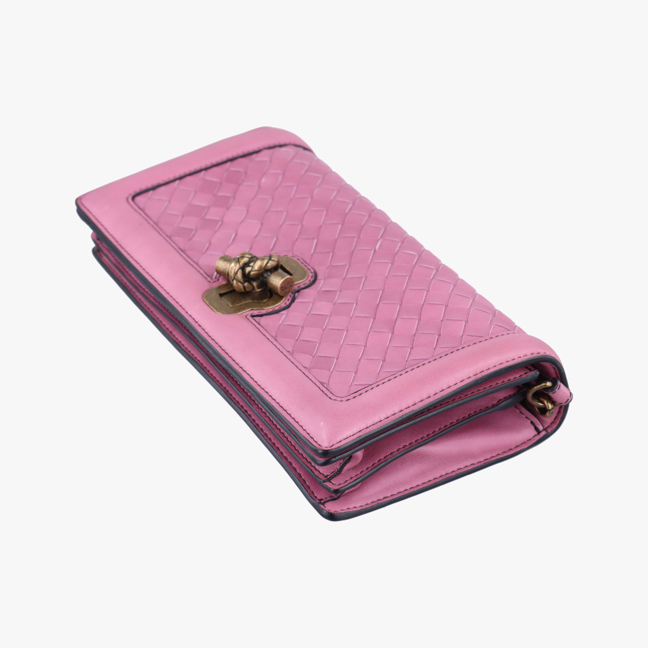 Pre-owned Bottega Veneta City Knot Pink Lambskin  shoulderbag | stylenewstar