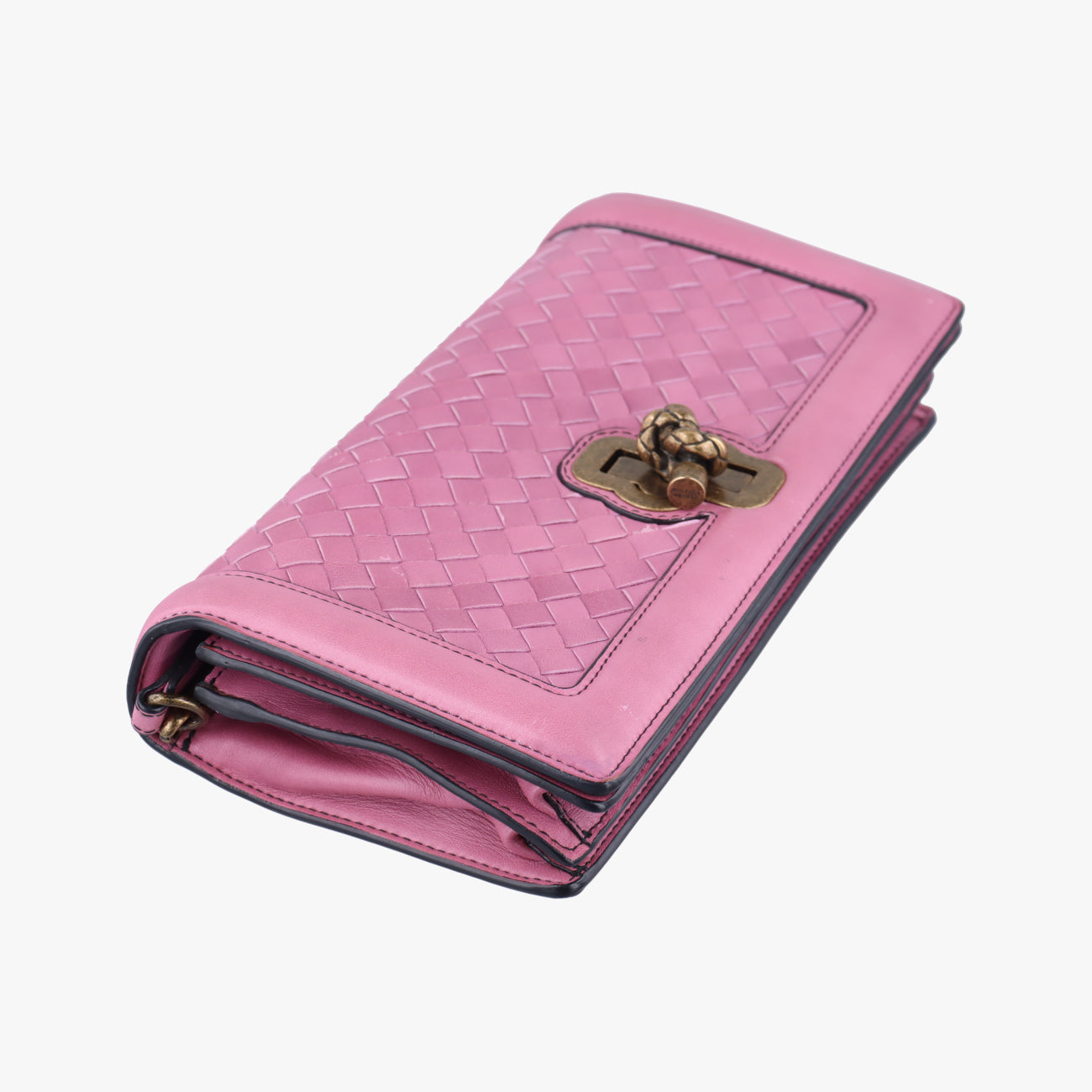 Pre-owned Bottega Veneta City Knot Pink Lambskin  shoulderbag | stylenewstar