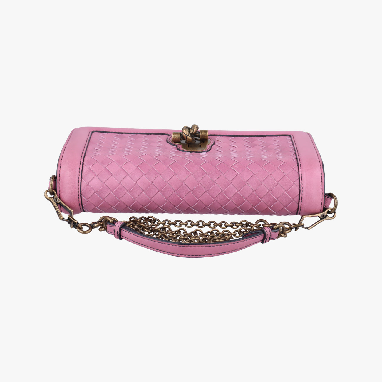 Pre-owned Bottega Veneta City Knot Pink Lambskin  shoulderbag | stylenewstar