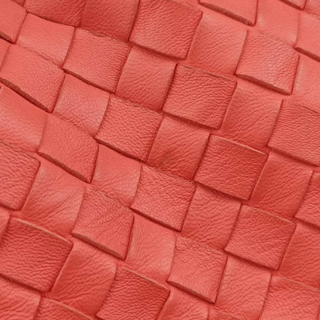 Pre-owned Bottega Veneta CAMPANA Intrecciato Orange lambskin  shoulderbag | stylenewstar