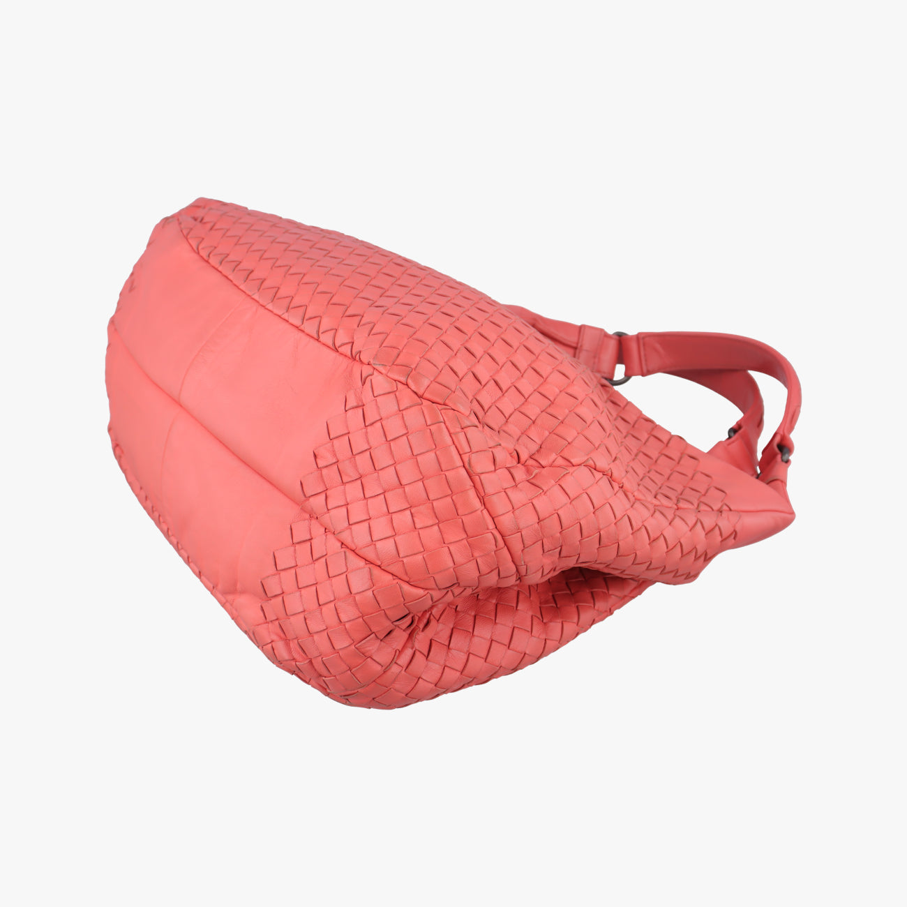 Pre-owned Bottega Veneta CAMPANA Intrecciato Orange lambskin  shoulderbag | stylenewstar