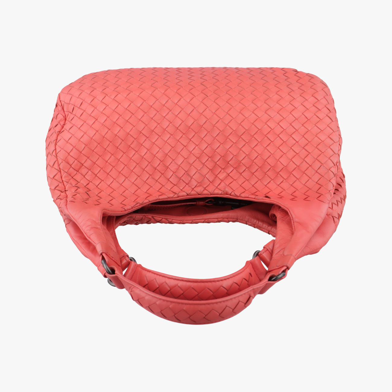 Pre-owned Bottega Veneta CAMPANA Intrecciato Orange lambskin  shoulderbag | stylenewstar