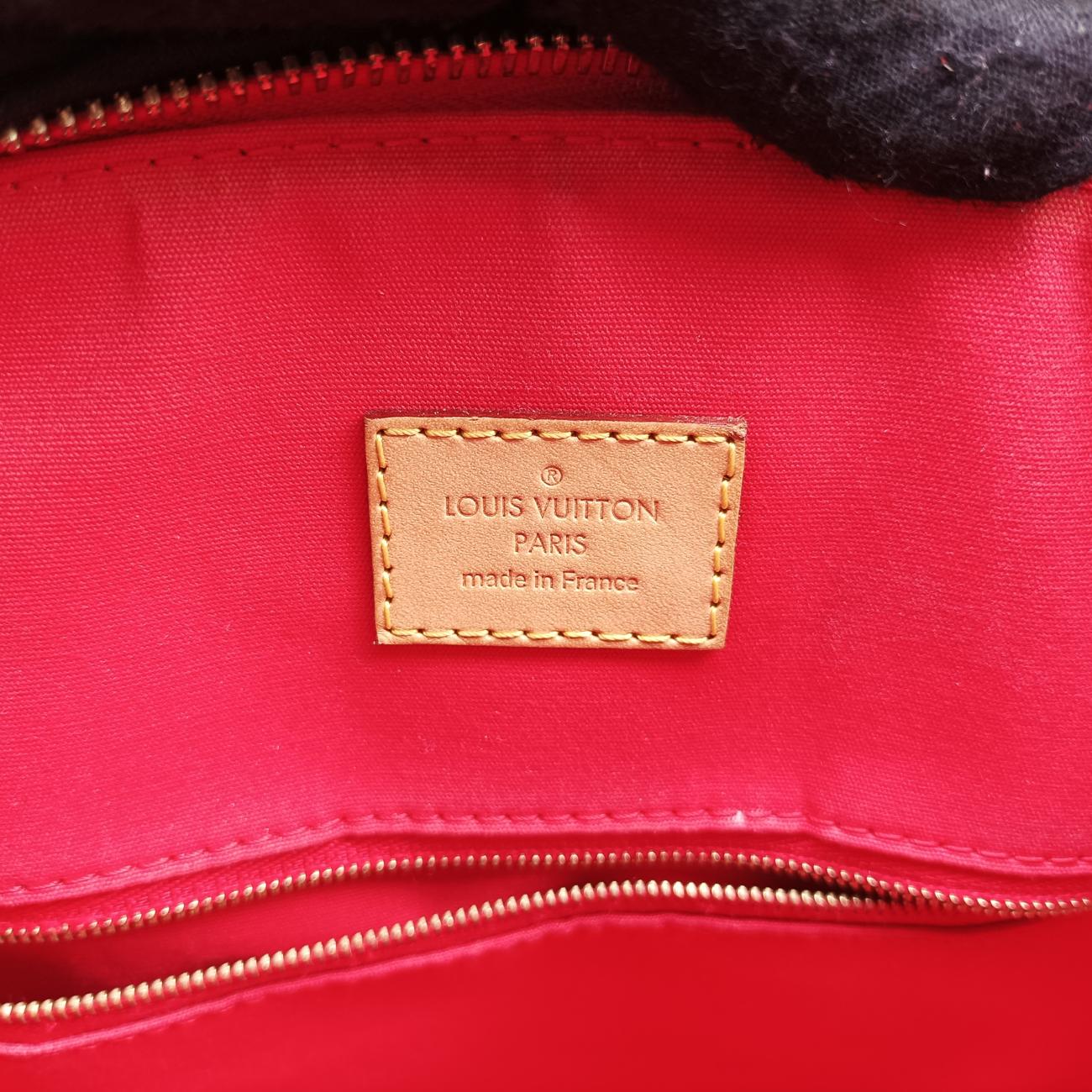 Pre-owned Louis Vuitton Lockit PM CHERRY Vernis M90253 handbag | stylenewstar