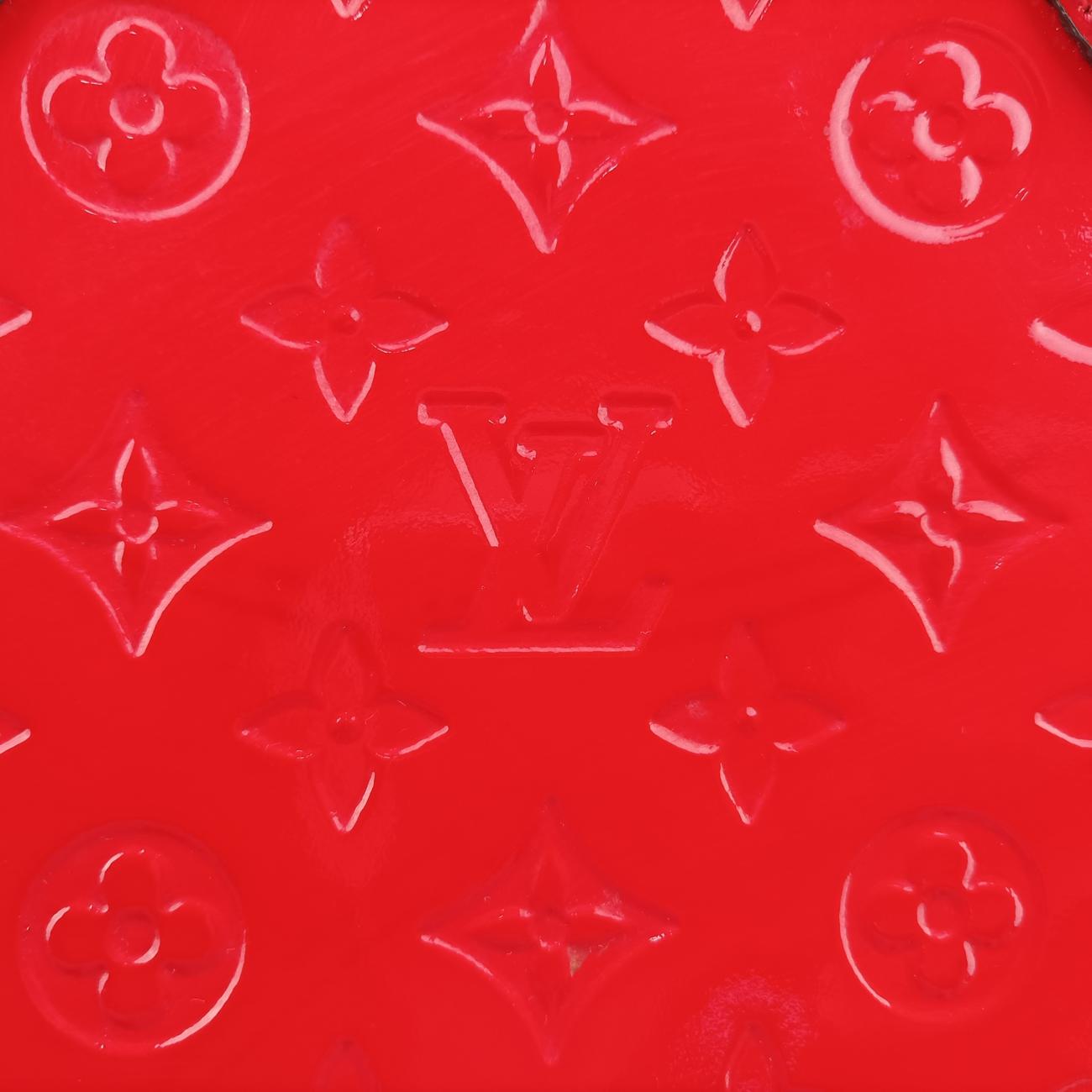 Pre-owned Louis Vuitton Lockit PM CHERRY Vernis M90253 handbag | stylenewstar