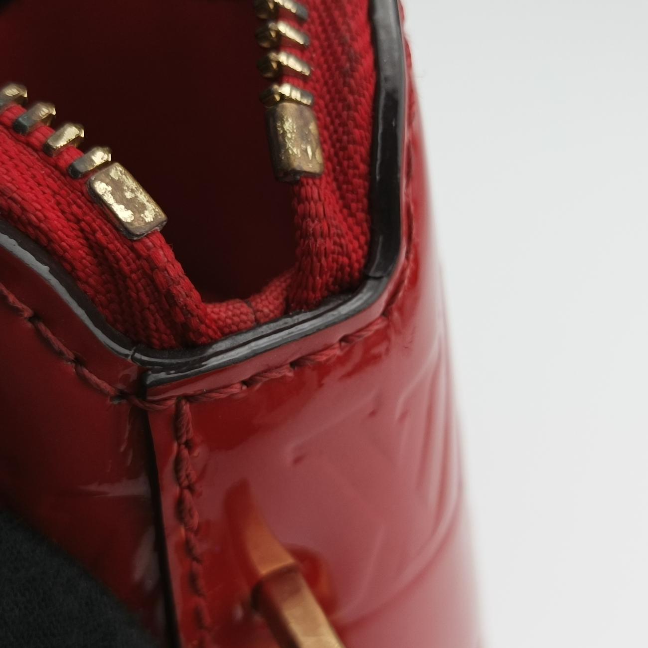 Pre-owned Louis Vuitton Lockit PM CHERRY Vernis M90253 handbag | stylenewstar