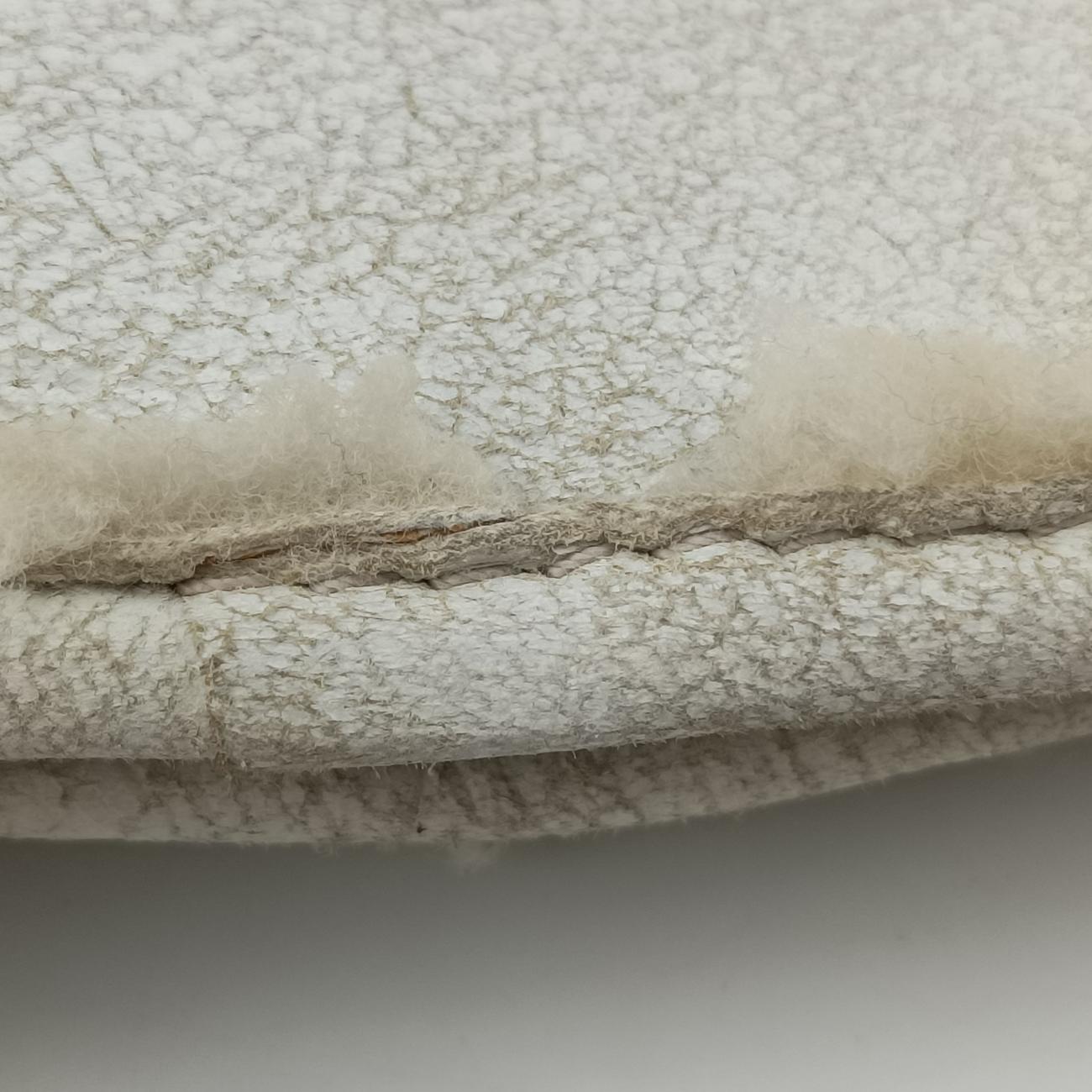 Pre-owned Prada Mouton White Shearling  shoulderbag | stylenewstar