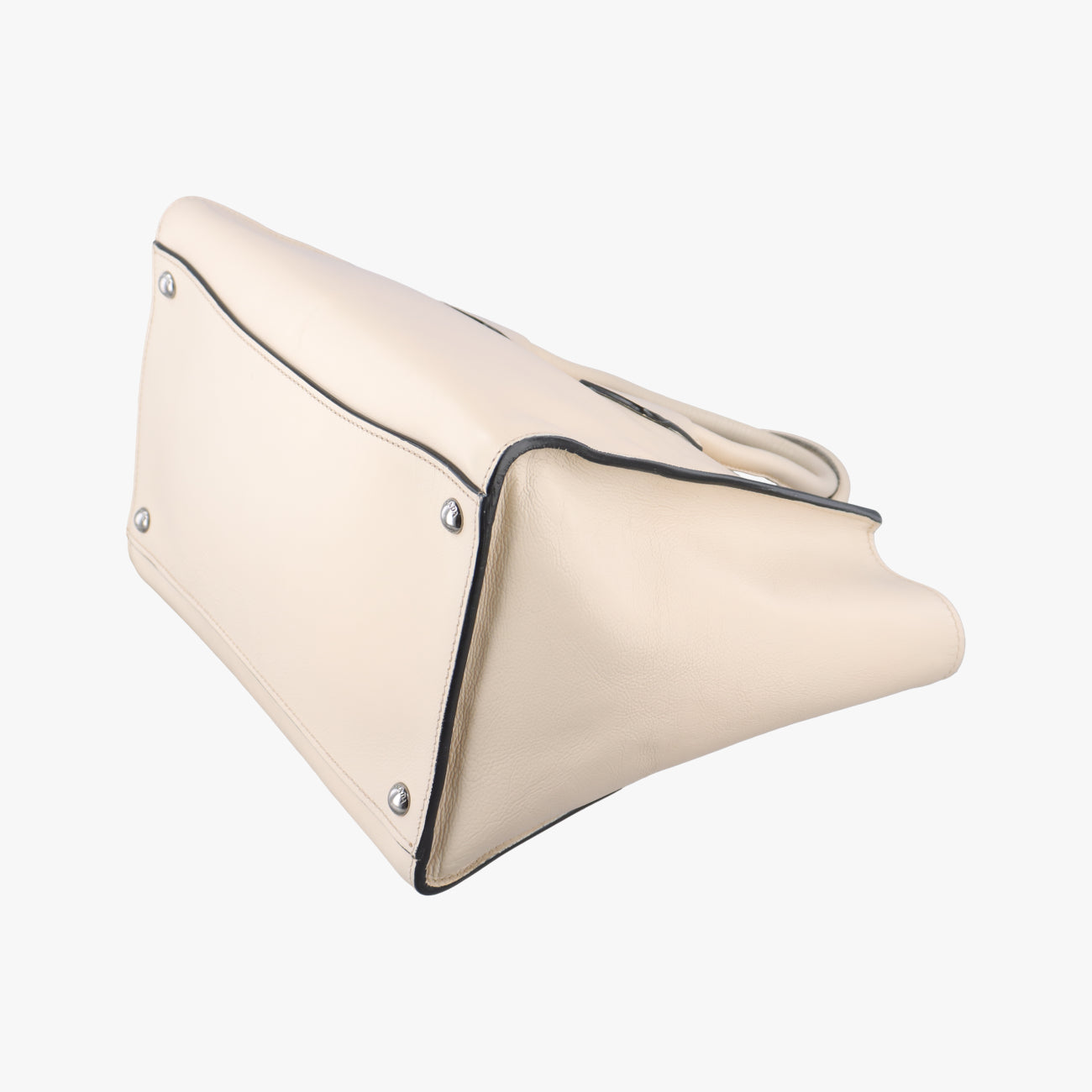 Pre-owned Prada Twin Pocket Double Zip Tote Beige Leather BN2619 shoulderbag | stylenewstar