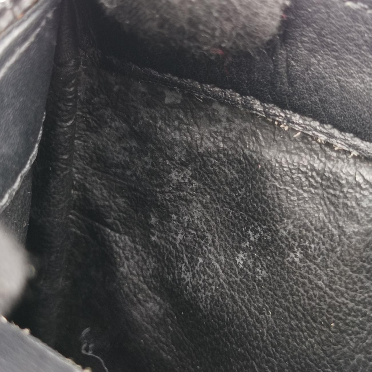 Pre-owned VERSACE Medusa Black leather  shoulderbag | stylenewstar