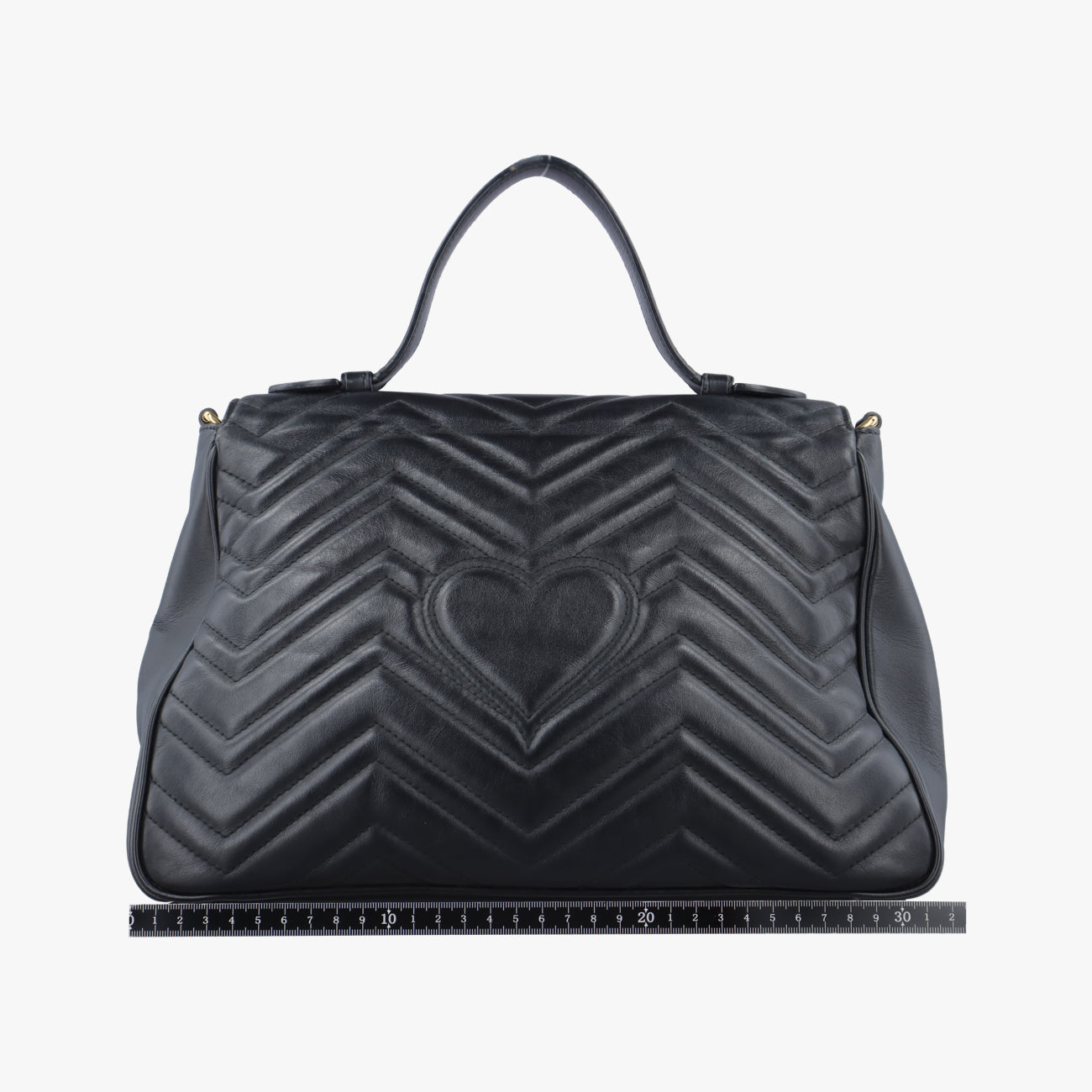 Pre-owned Gucci GG Marmont Black Leather 498109 shoulderbag | stylenewstar