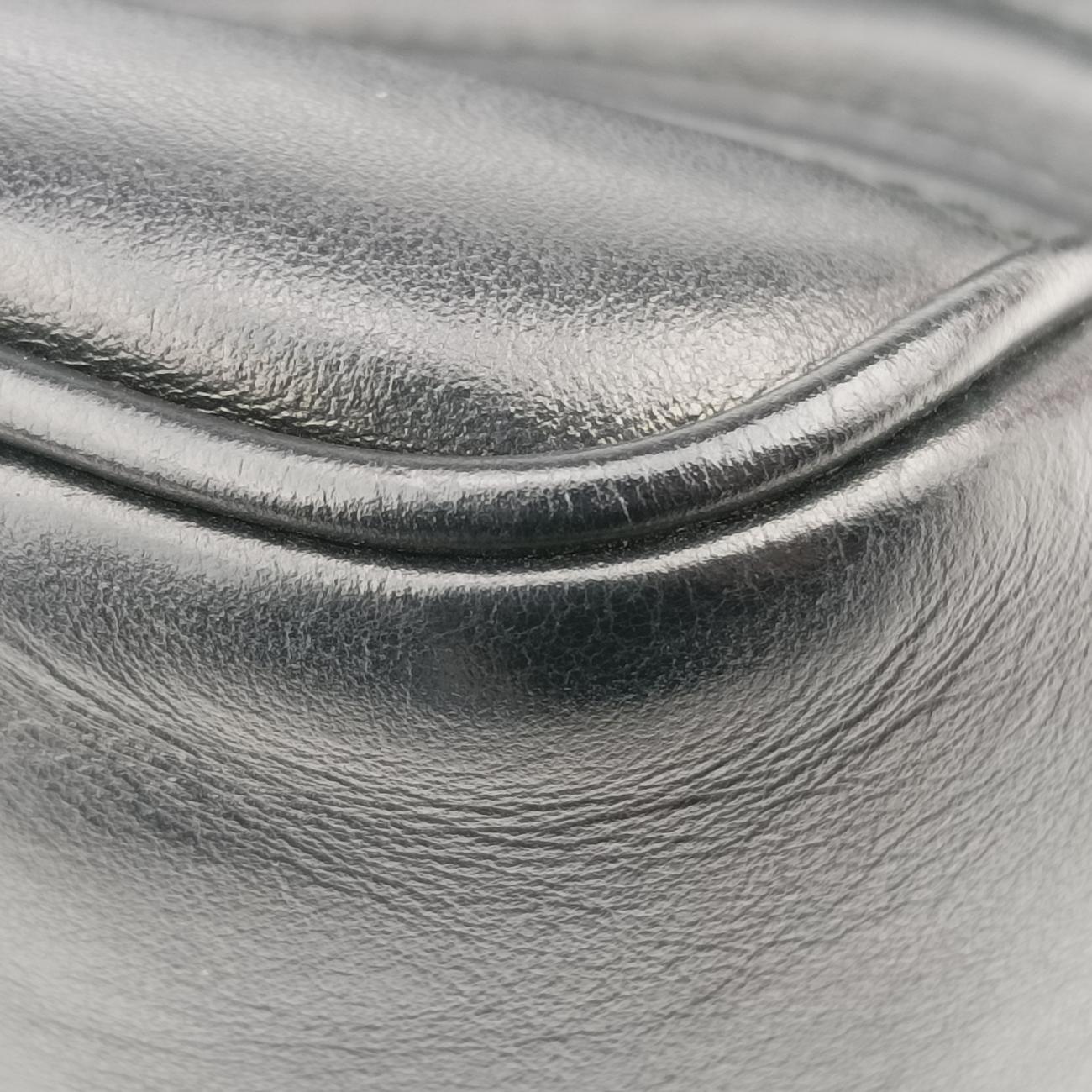 Pre-owned Gucci GG Marmont Black Leather 498109 shoulderbag | stylenewstar