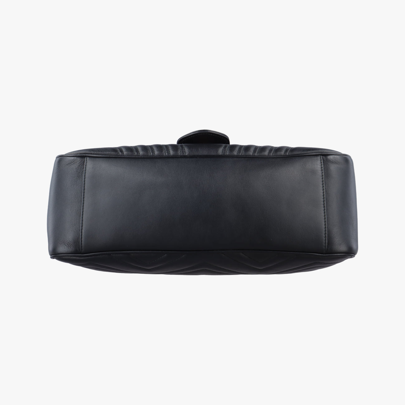 Pre-owned Gucci GG Marmont Black Leather 498109 shoulderbag | stylenewstar