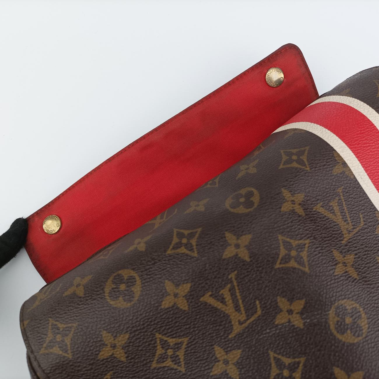 Secondhand Louis Vuitton NAVIGLIO Brown×multicolor Monogram China Run M41431 crossbodybag | stylenewstar