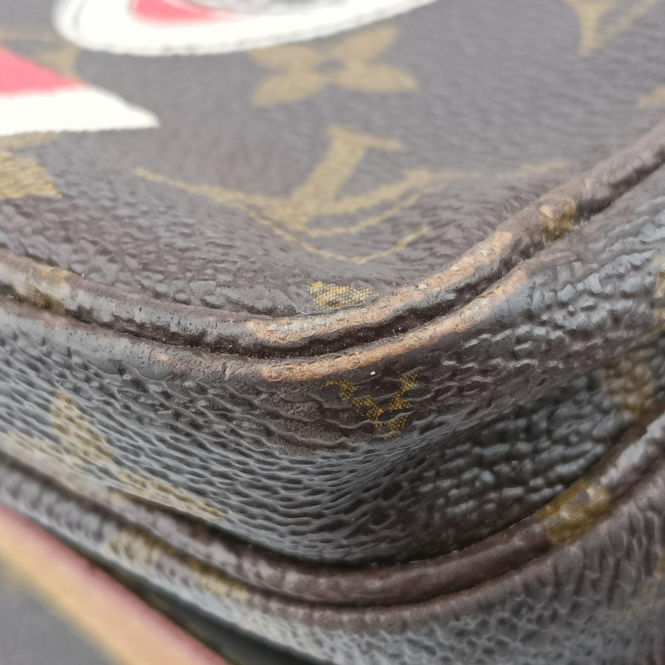 Secondhand Louis Vuitton NAVIGLIO Brown×multicolor Monogram China Run M41431 crossbodybag | stylenewstar