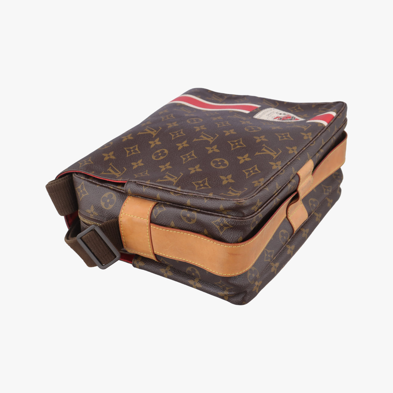 Secondhand Louis Vuitton NAVIGLIO Brown×multicolor Monogram China Run M41431 crossbodybag | stylenewstar