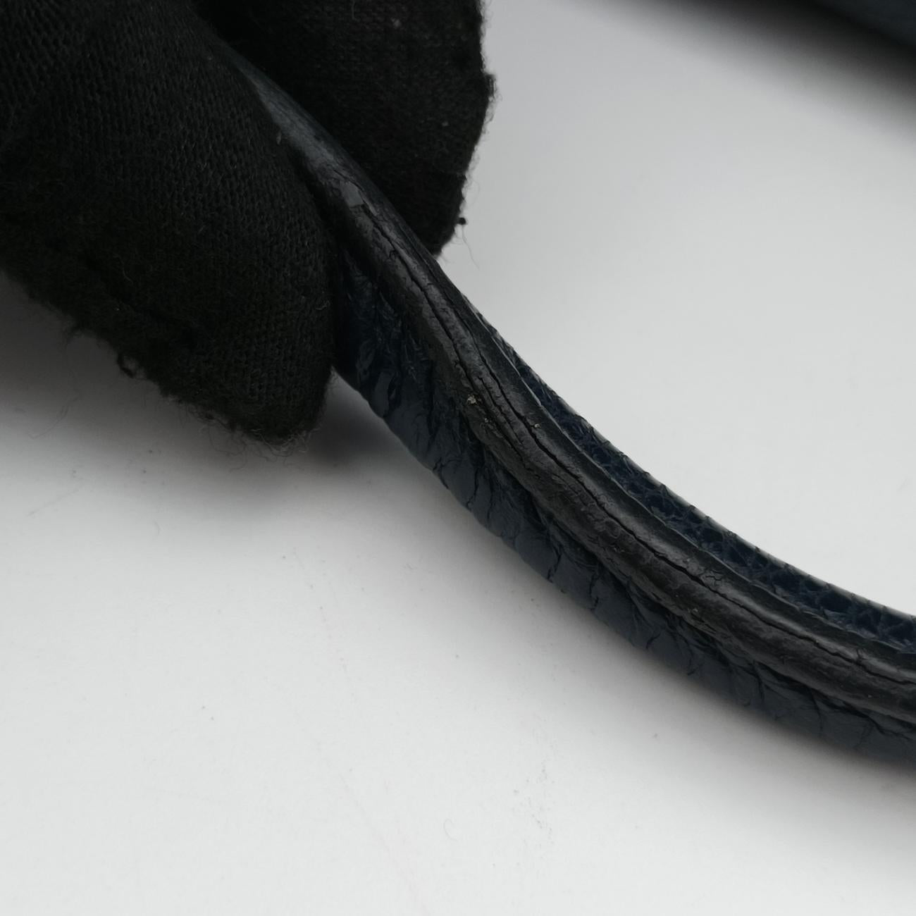 Vintage Hermes Lindy 34 Bleu Nuit Taurillon Clémence  shoulderbag | stylenewstar