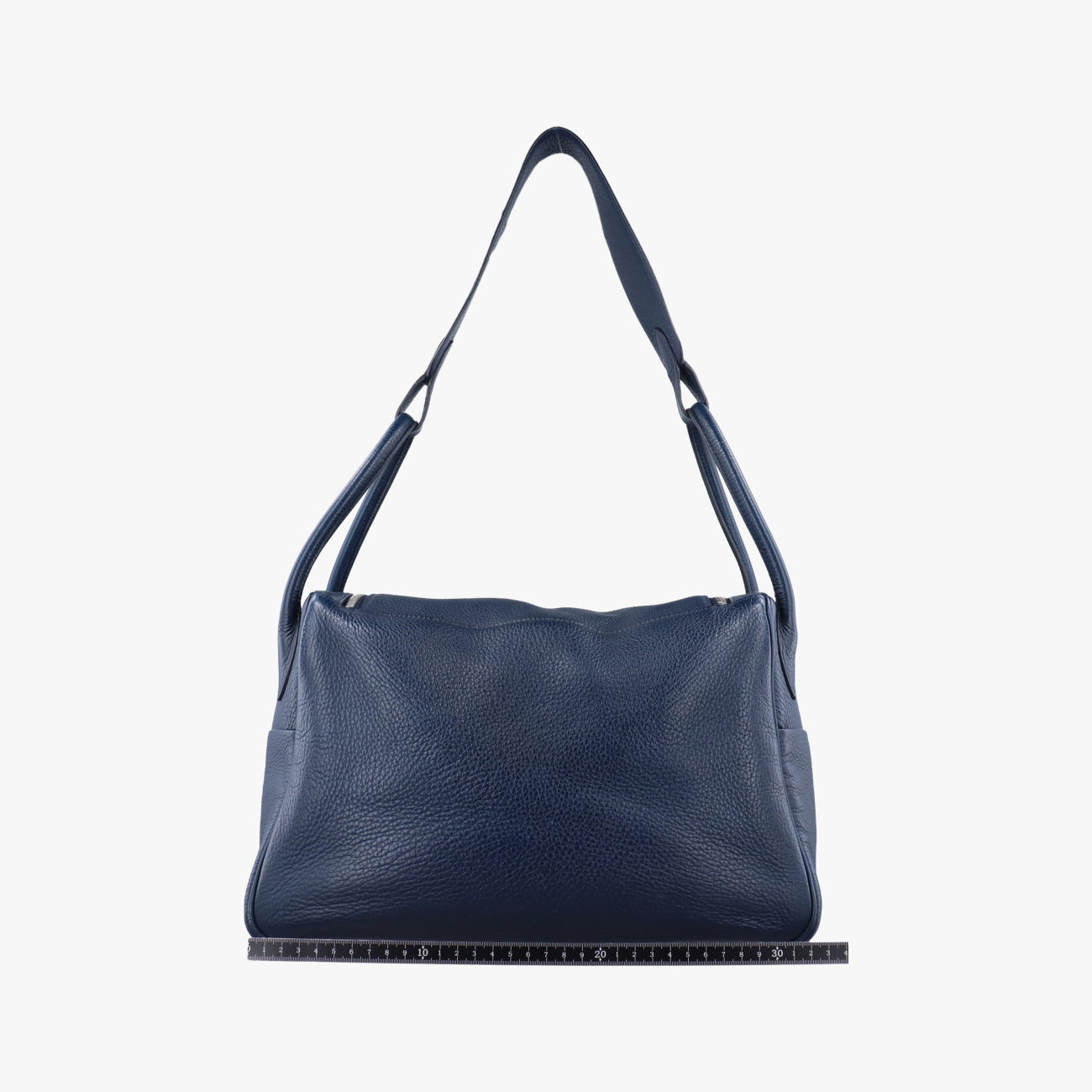 Vintage Hermes Lindy 34 Bleu Nuit Taurillon Clémence  shoulderbag | stylenewstar
