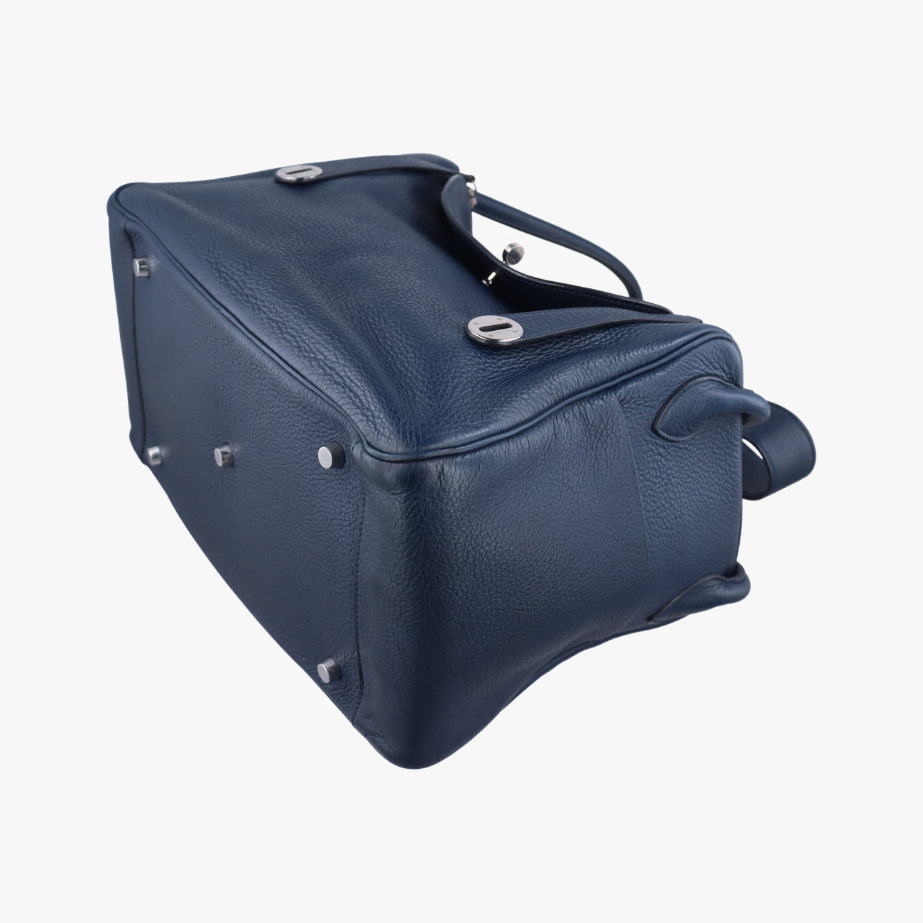 Vintage Hermes Lindy 34 Bleu Nuit Taurillon Clémence  shoulderbag | stylenewstar