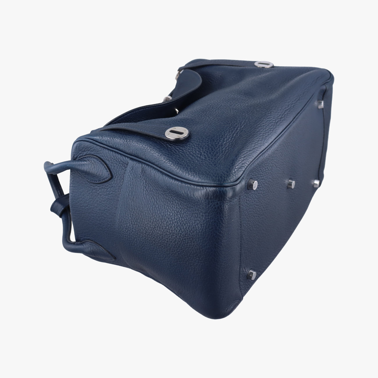 Vintage Hermes Lindy 34 Bleu Nuit Taurillon Clémence  shoulderbag | stylenewstar