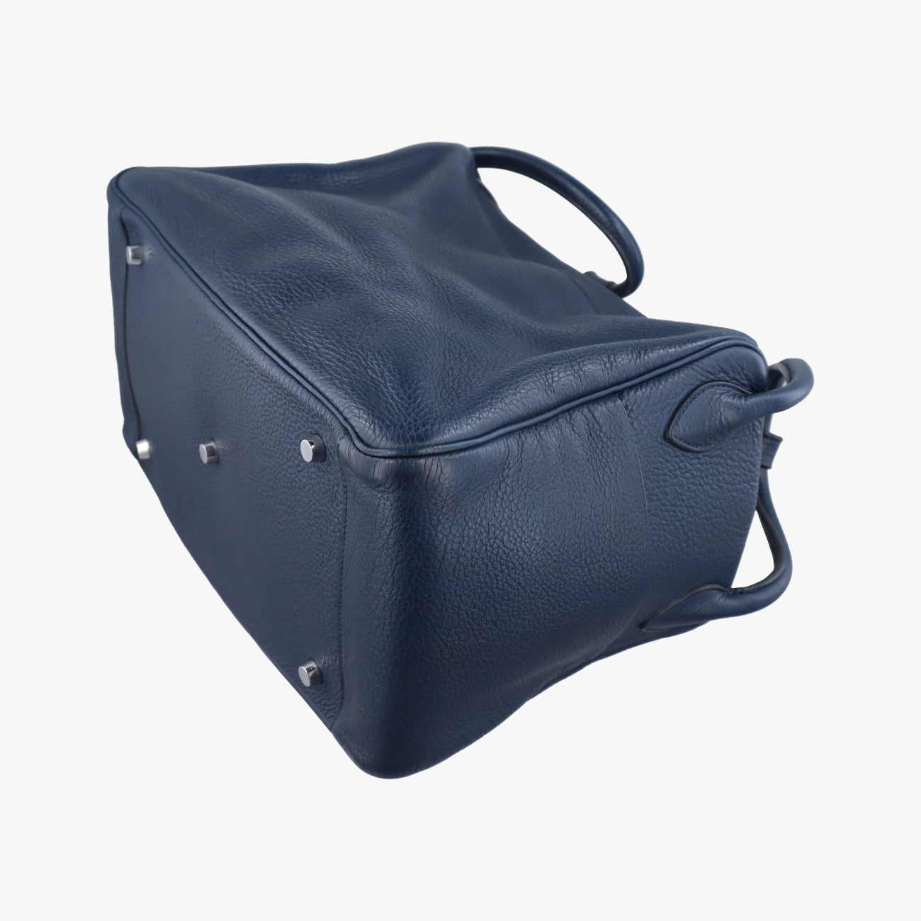 Vintage Hermes Lindy 34 Bleu Nuit Taurillon Clémence  shoulderbag | stylenewstar