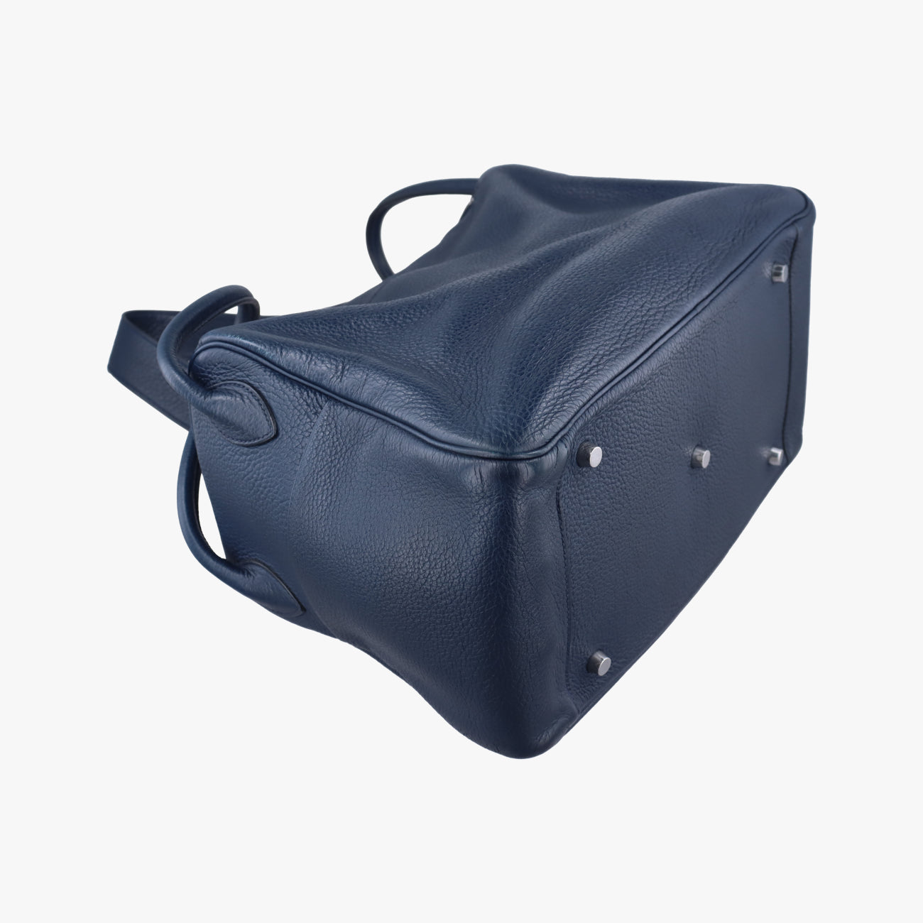 Vintage Hermes Lindy 34 Bleu Nuit Taurillon Clémence  shoulderbag | stylenewstar