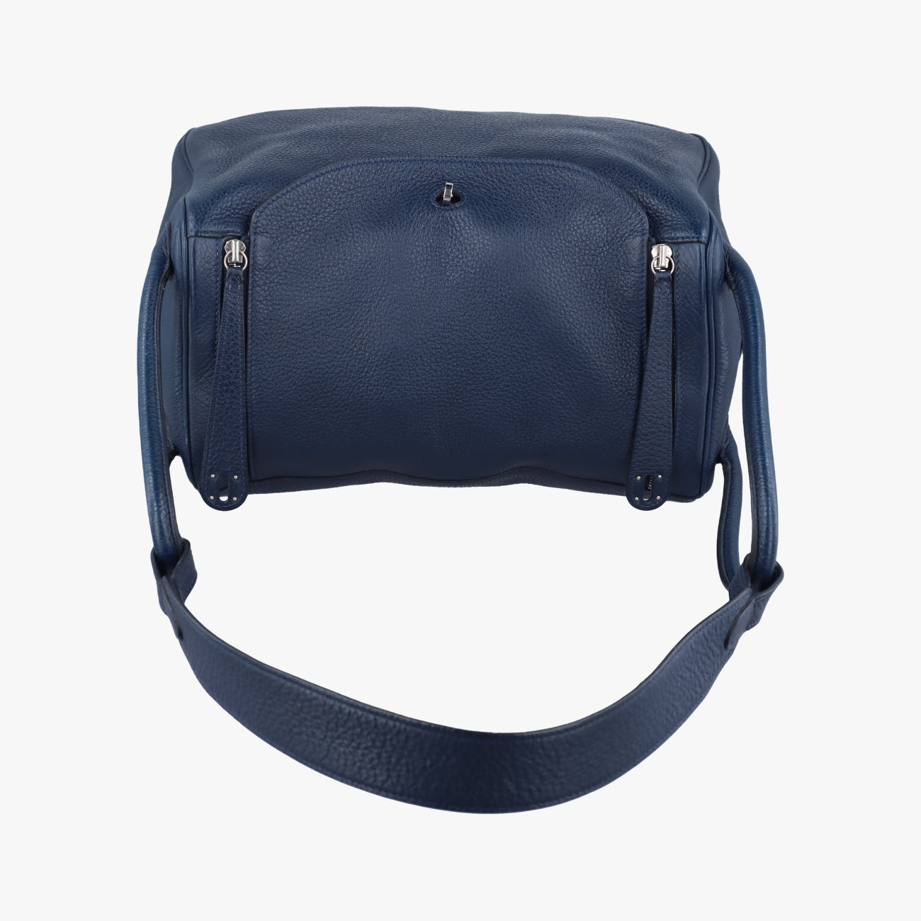 Vintage Hermes Lindy 34 Bleu Nuit Taurillon Clémence  shoulderbag | stylenewstar