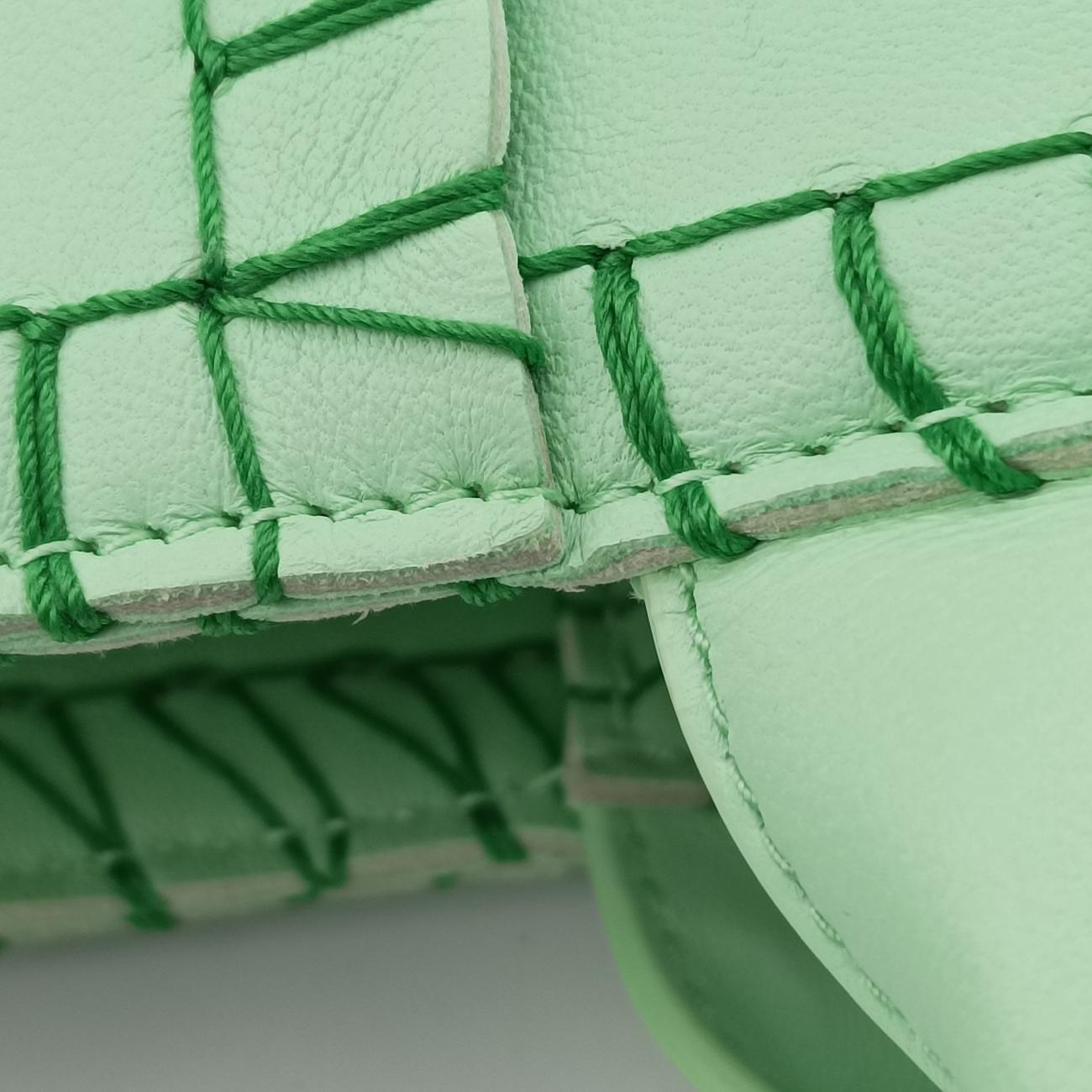 Pre-owned Bottega Veneta Arco Green lambskin  handbag | stylenewstar