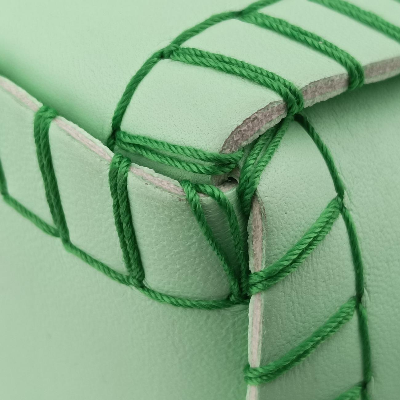 Pre-owned Bottega Veneta Arco Green lambskin  handbag | stylenewstar