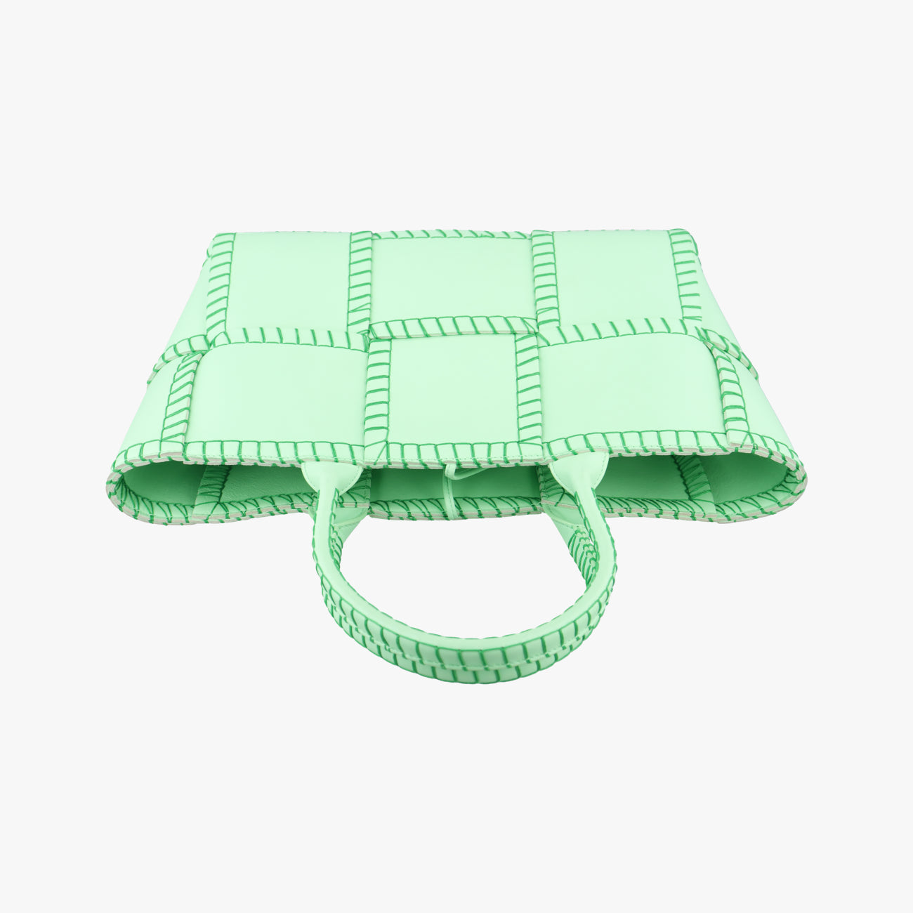 Pre-owned Bottega Veneta Arco Green lambskin  handbag | stylenewstar