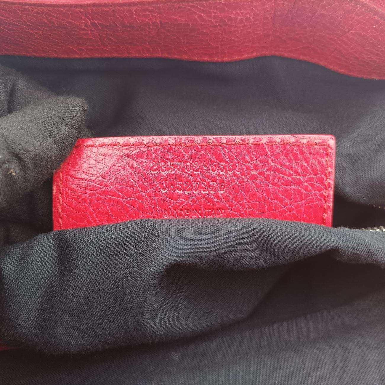 Pre-owned Balenciaga Classic Squash Red Leather  shoulderbag | stylenewstar