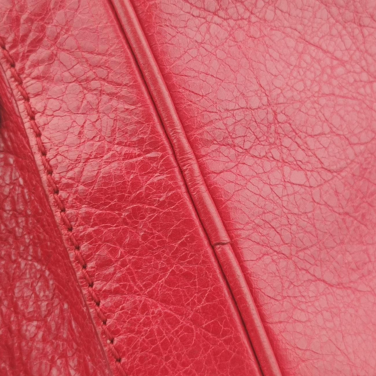 Pre-owned Balenciaga Classic Squash Red Leather  shoulderbag | stylenewstar