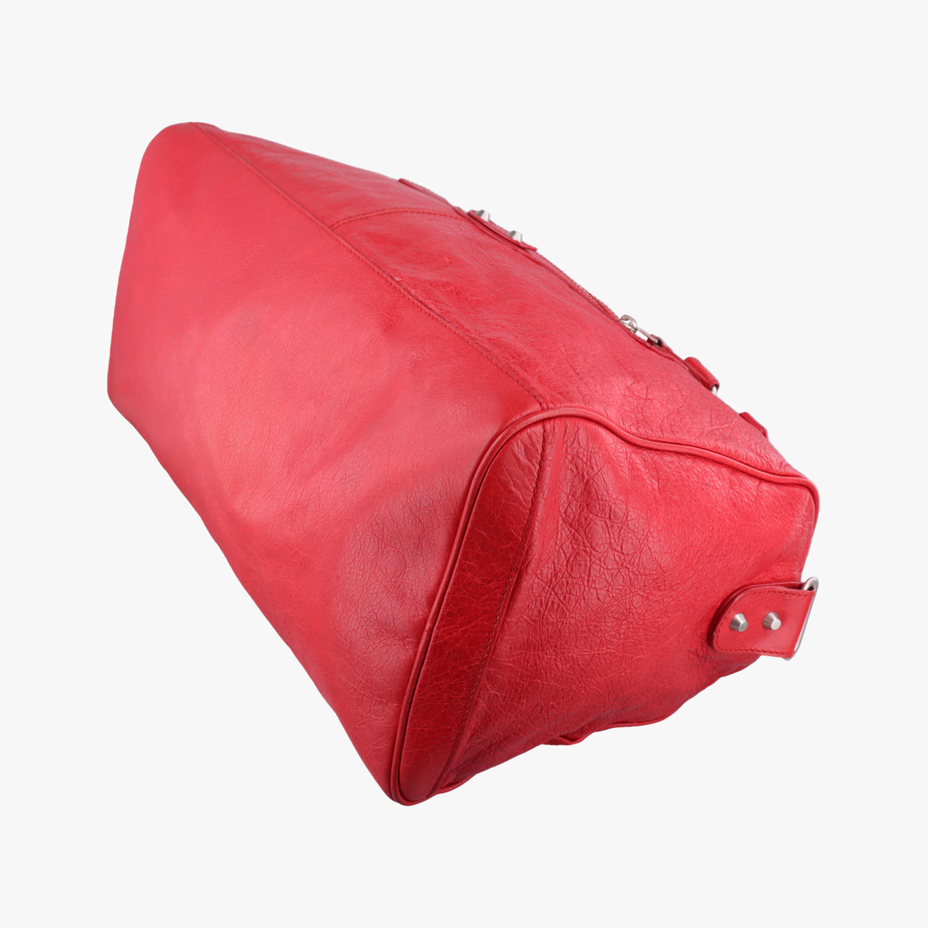 Pre-owned Balenciaga Classic Squash Red Leather  shoulderbag | stylenewstar