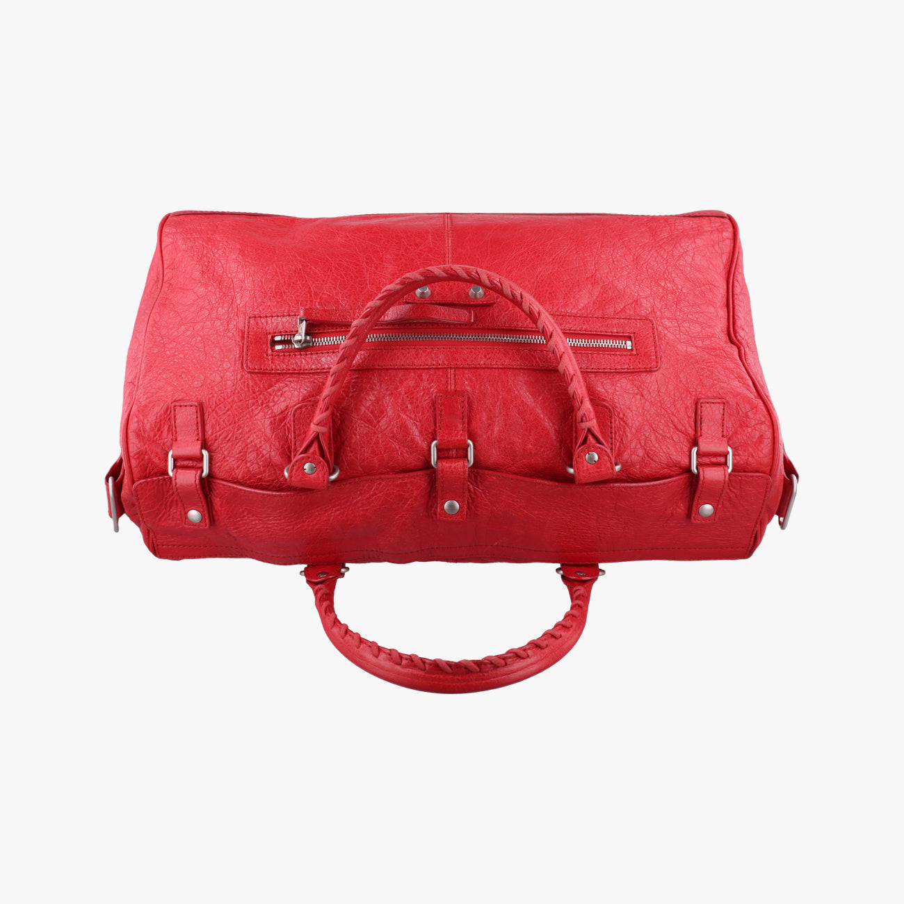 Pre-owned Balenciaga Classic Squash Red Leather  shoulderbag | stylenewstar