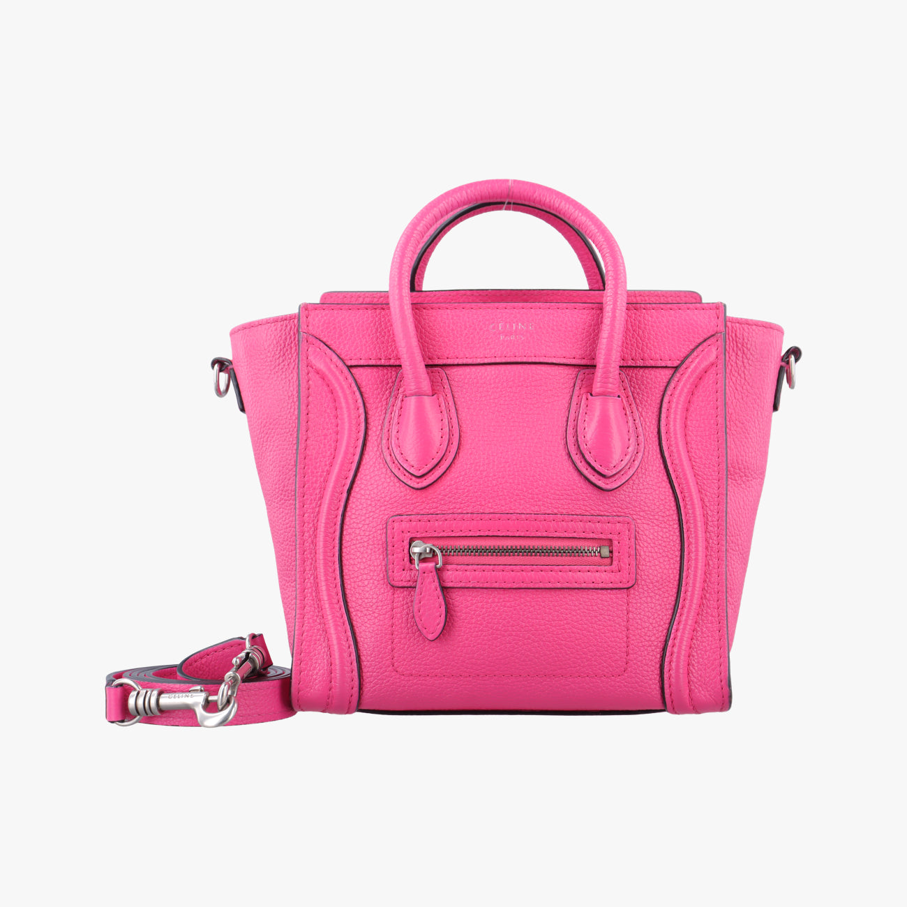 Secondhand Celine luggage nano shopper Rose Leather  shoulderbag | stylenewstar