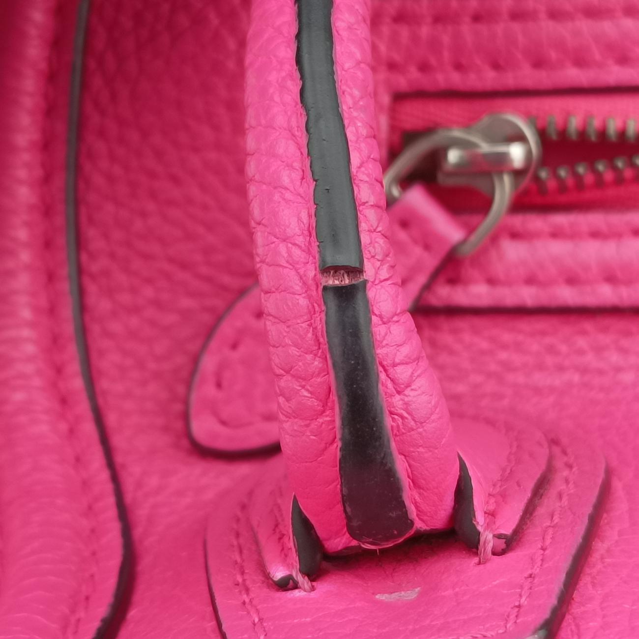 Secondhand Celine luggage nano shopper Rose Leather  shoulderbag | stylenewstar