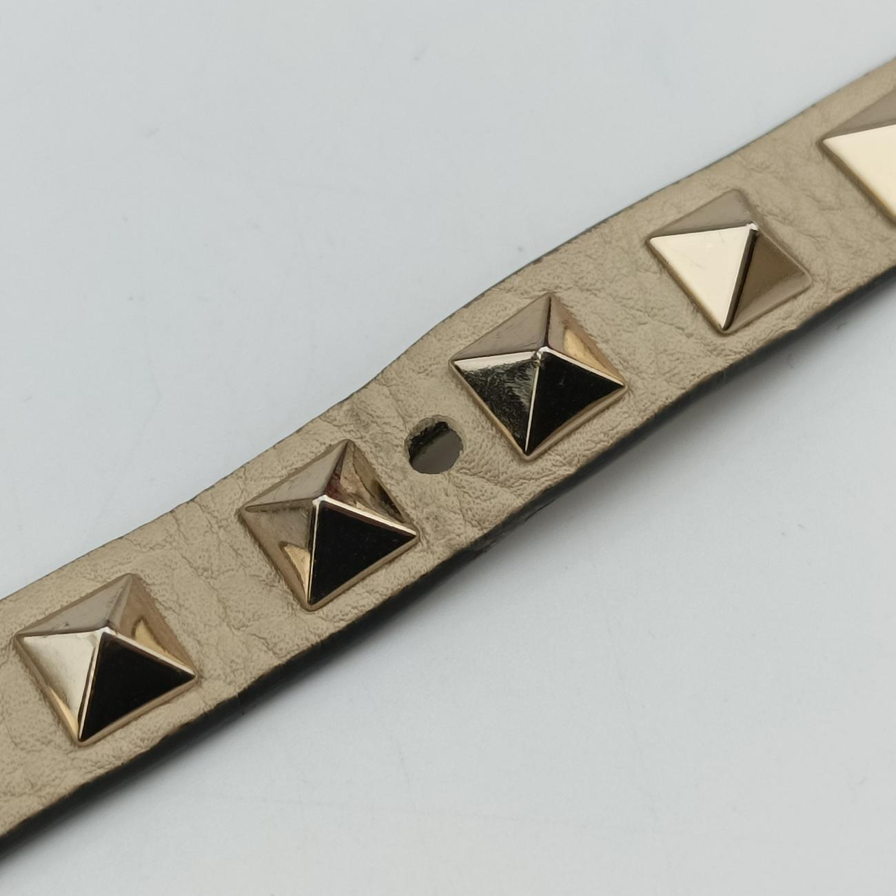 Pre-owned Valentino Rockstud White Leather  shoulderbag | stylenewstar